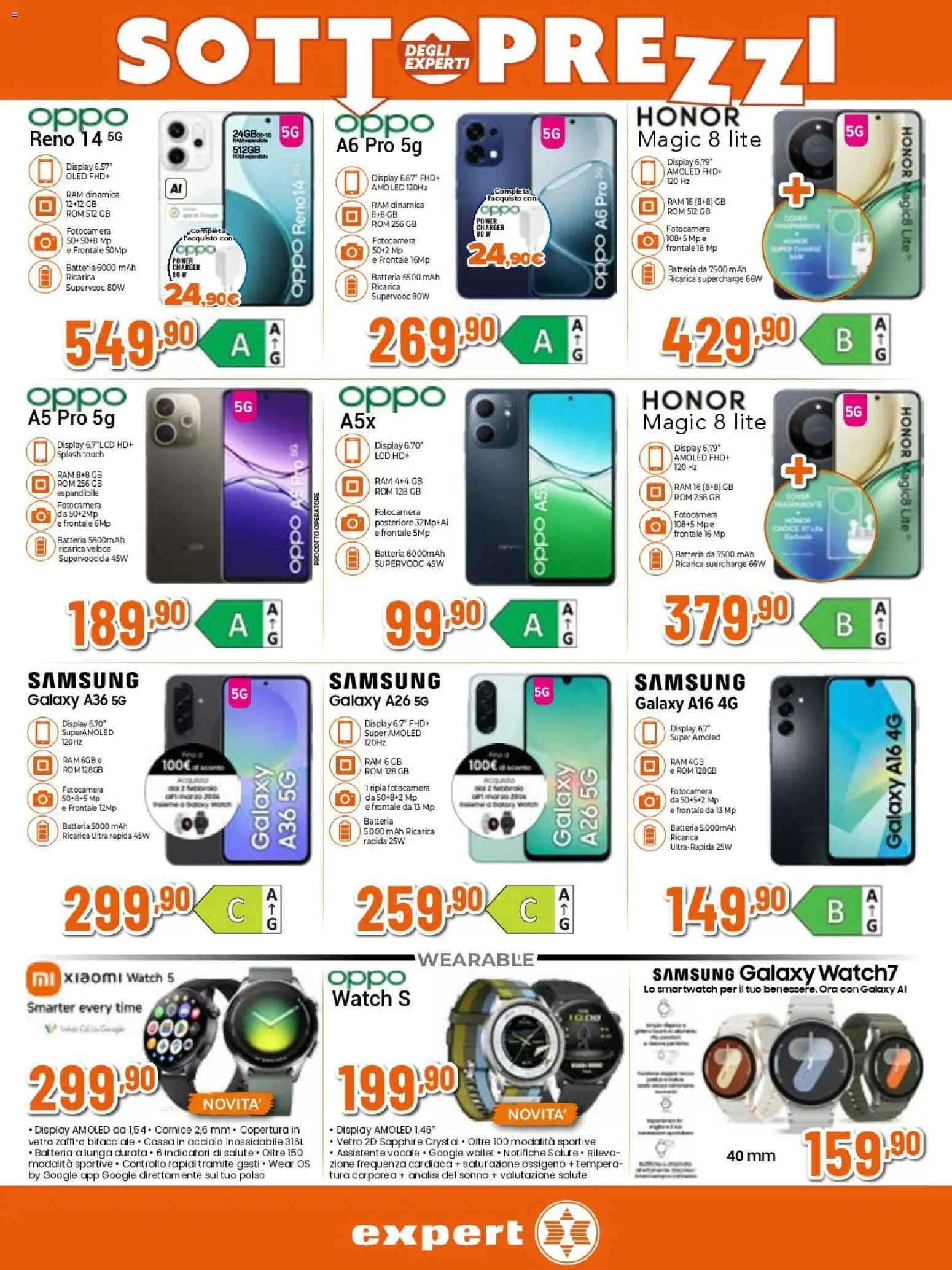 Volantino Expert del 26.02.2026 | Pagina: 2 | Prodotti: Xiaomi, Samsung Galaxy, Fotocamera, Samsung