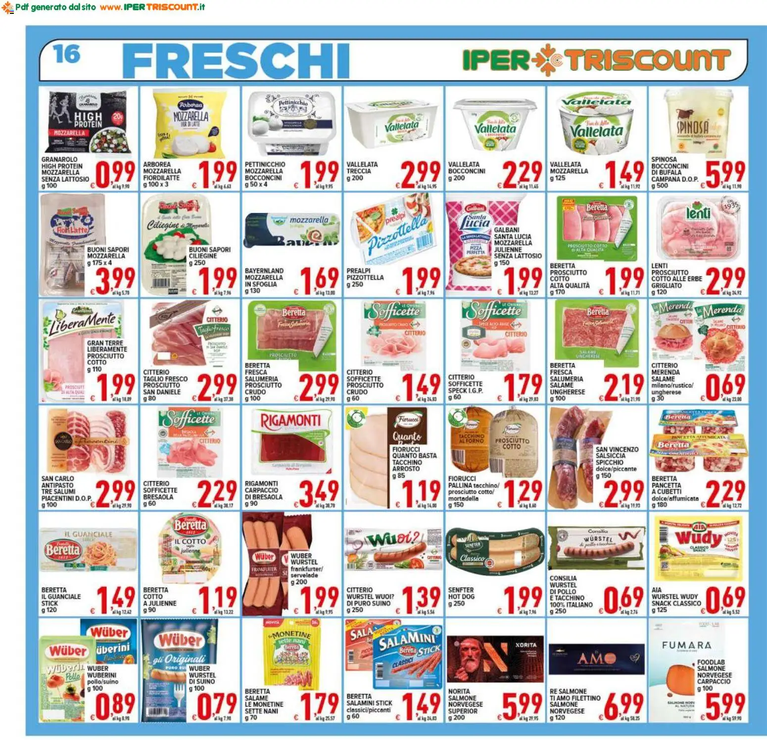 Volantino Ipertriscount del 27.03.2026 | Pagina: 16 | Prodotti: Arrosto, Salame, Salsiccia, Forno