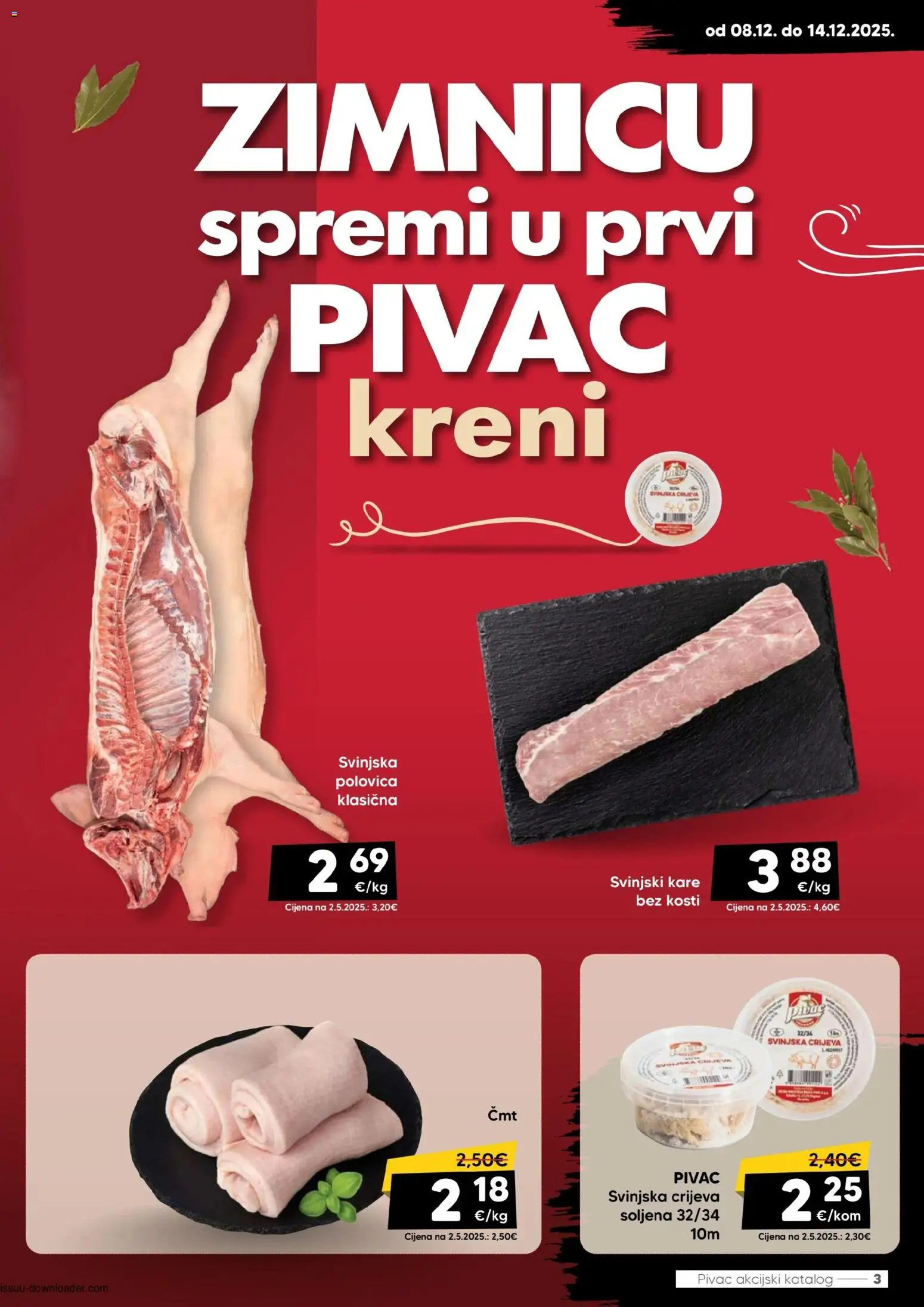 Pivac katalog | vrijedi od 08.12.2025 | Stranica: 3 | Proizvodi: Svinjski kare