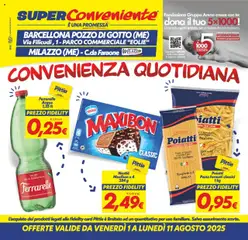 Anteprima del volantino SuperConveniente Barcellona/Milazzo catalogo valido a partire dal 01.08.2025