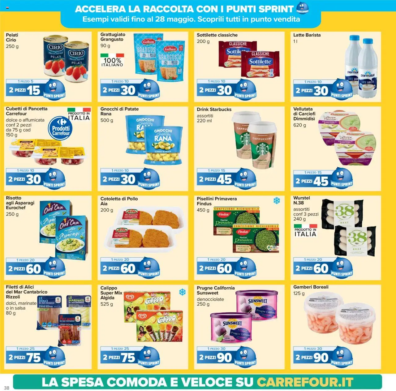 Volantino Carrefour del 05.05.2025 | Pagina: 38 | Prodotti: Salsa, Wurstel, Asparagi, Alici