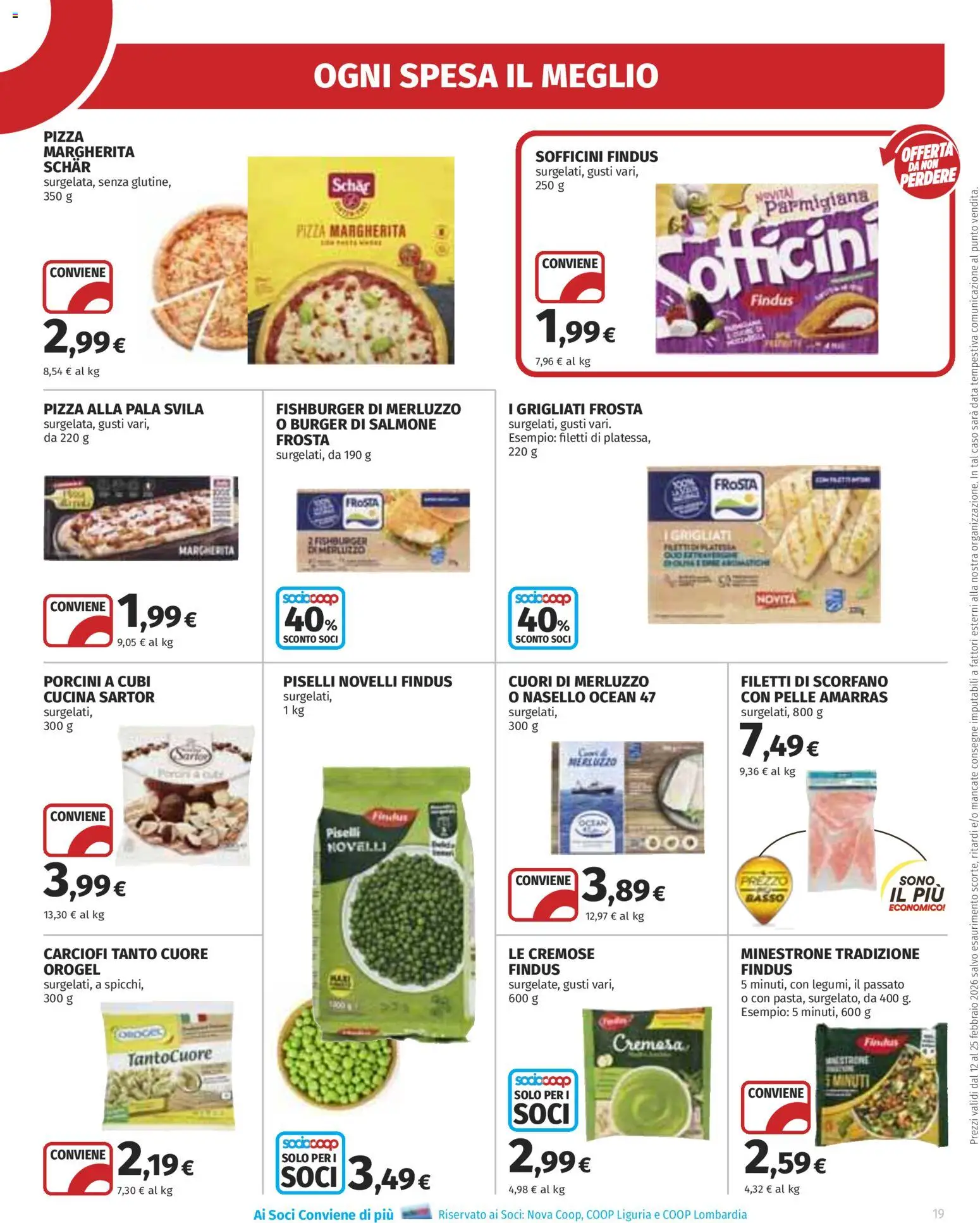 Volantino Ipercoop del 12.02.2026 | Pagina: 19 | Prodotti: Minestrone, Salmone, Merluzzo, Nasello