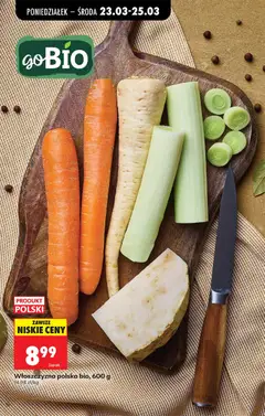 Pogląd oferty "Włoszczyzna polska bio, 600 g, Organic Polish soup vegetables mix, 600 g" - ważna od 23.03.2026 | Strona: 37