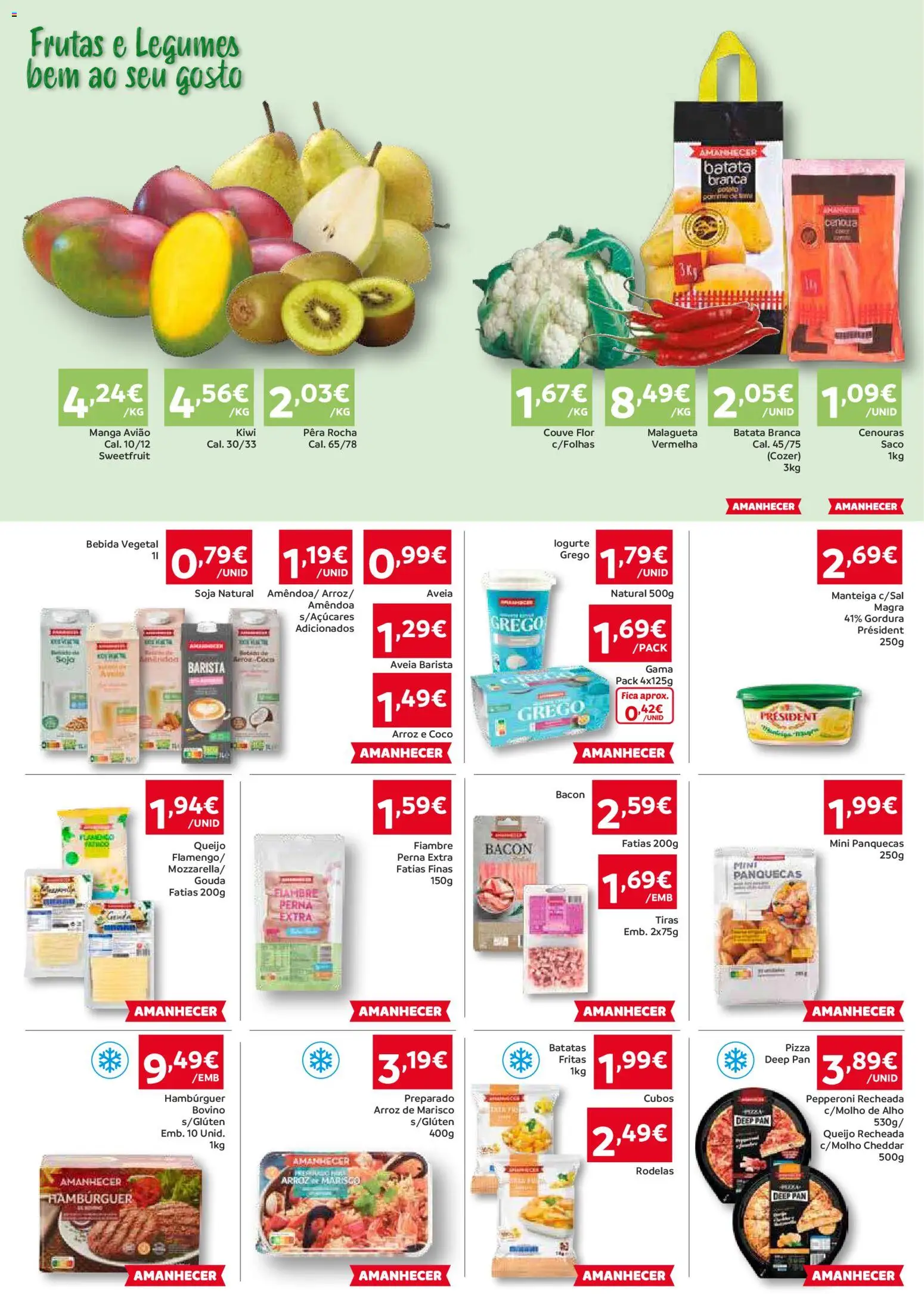 Amanhecer Folheto Madeira │ válido de 20.11.2025 | Página: 2 | Produtos: Soja, Batata, Panquecas, Kiwi