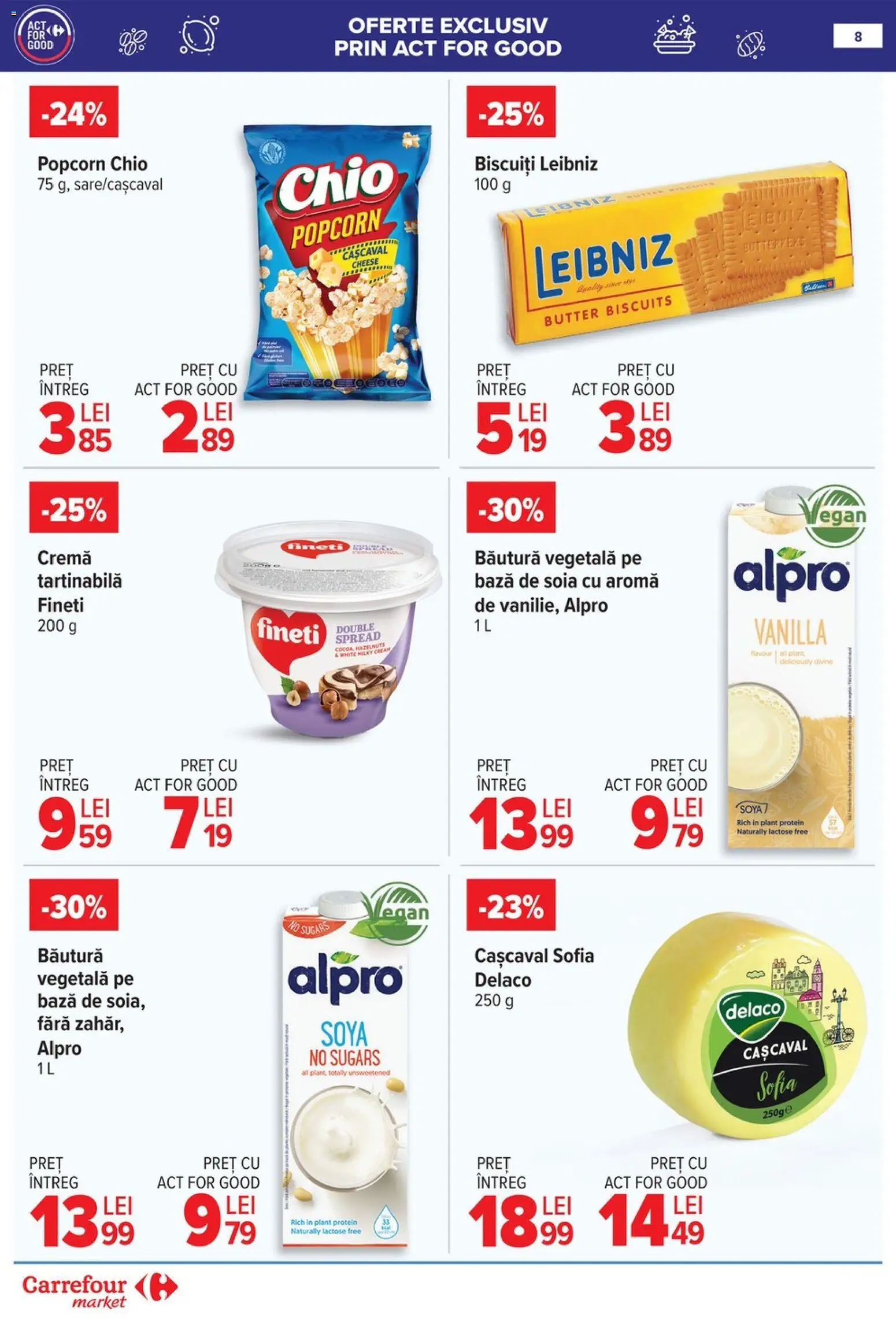 Noul catalog Carrefour – valabil de la 14.01.2026 | Pagină: 9 | Produse: Light Kedi Konservesi, Cașcaval, Cremă, Biscuiți