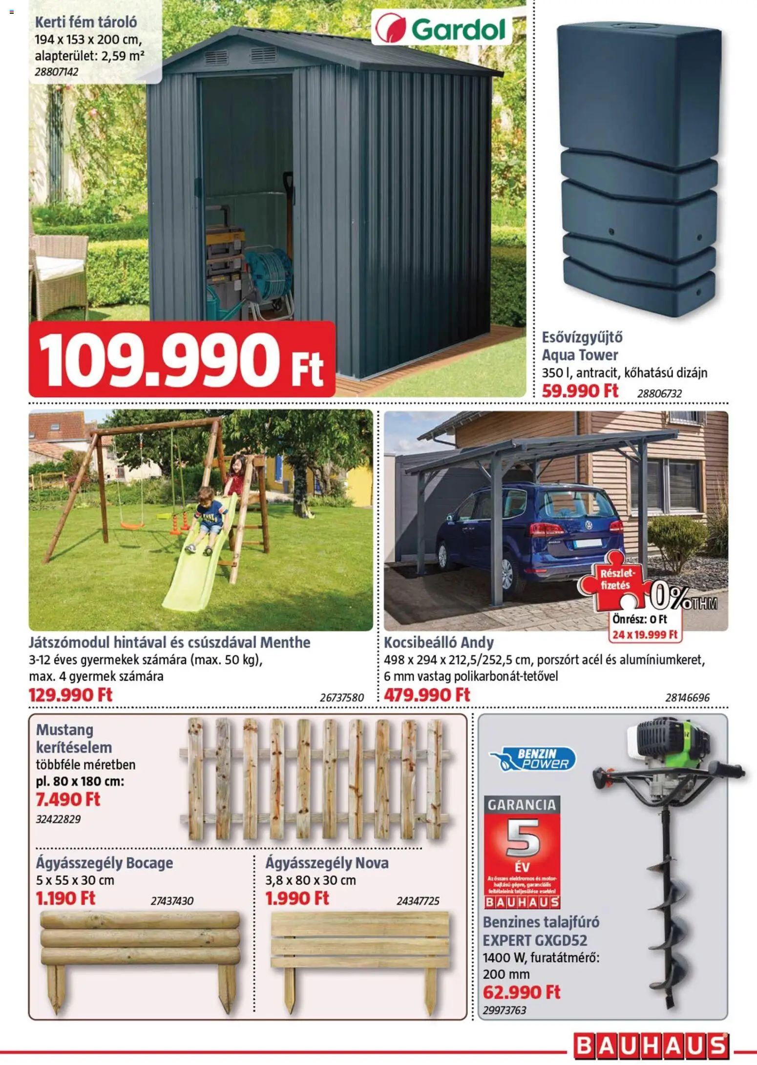 Bauhaus akciós ujság - amely érvényes a következő dátumtól: 05.03.2026 | Oldal: 11 | Termékek: Ágyásszegély, Kocsibeálló
