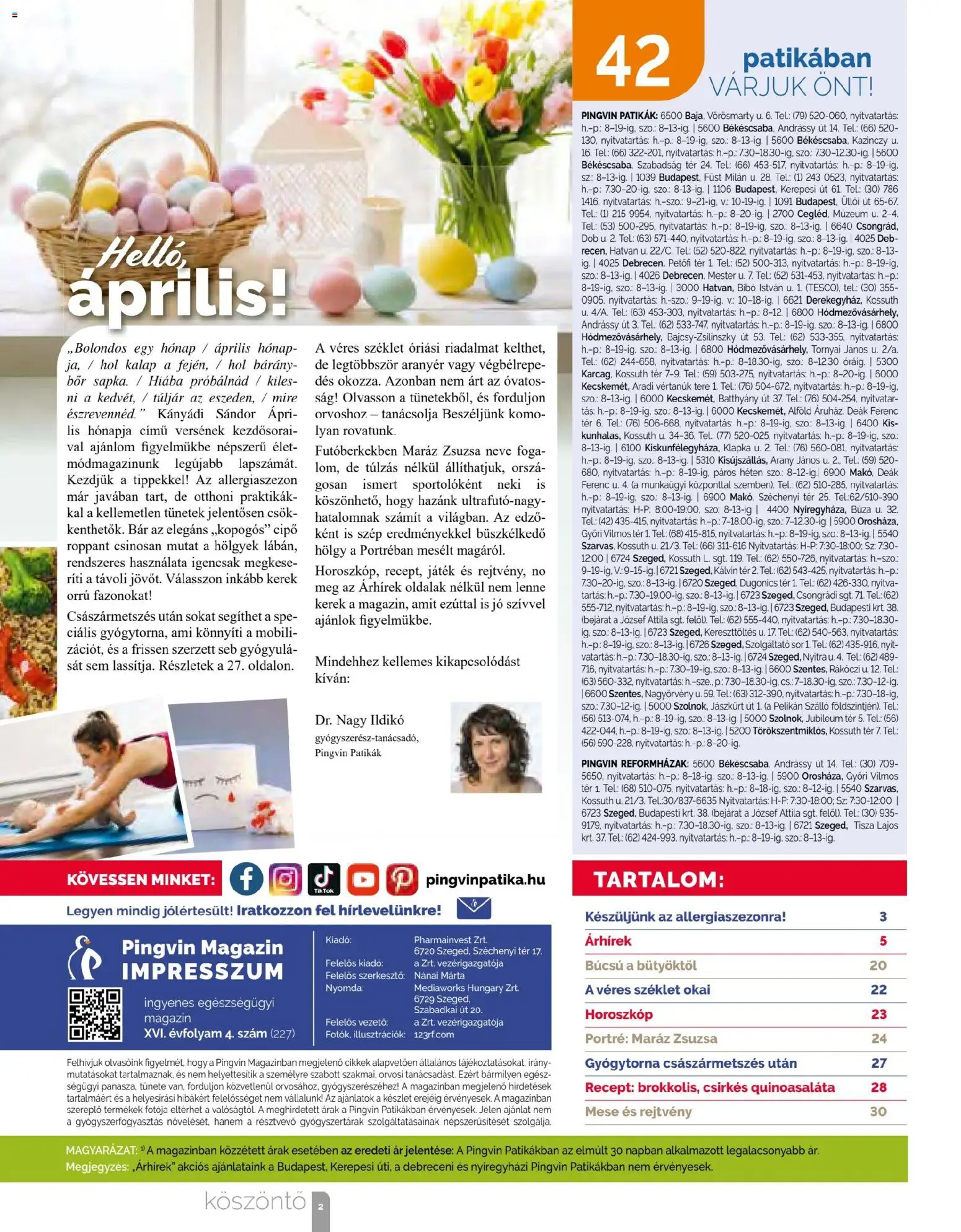 Pingvin Patika akciós ujság - amely érvényes a következő dátumtól: 01.04.2026 | Oldal: 2