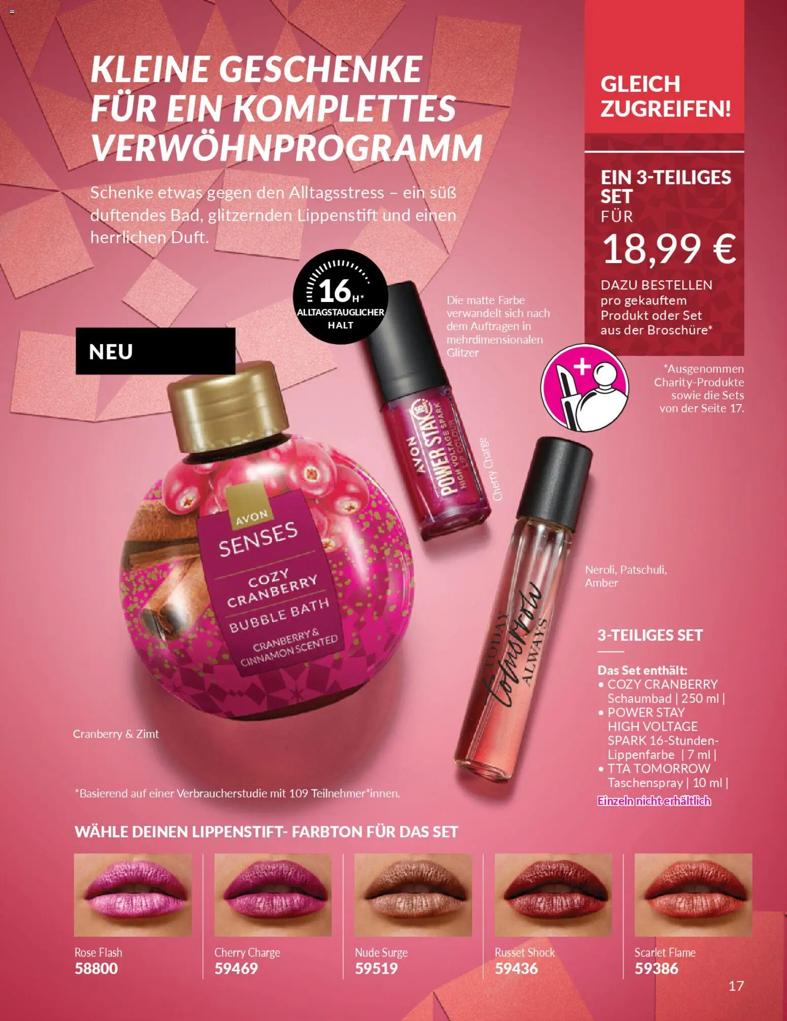 AVON Katalog Dezember 2025 – gültig ab 01.12.2025 | Seite: 19 | Produkte: Lippenstift