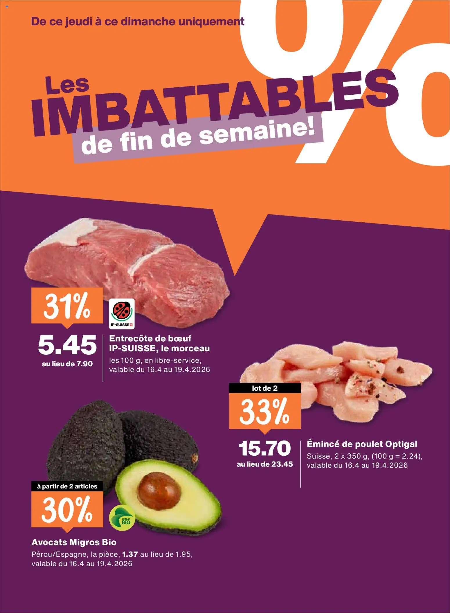 Migros aktionen FR – gültig ab 16.04.2026 | Seite: 24 | Produkte: Avocado