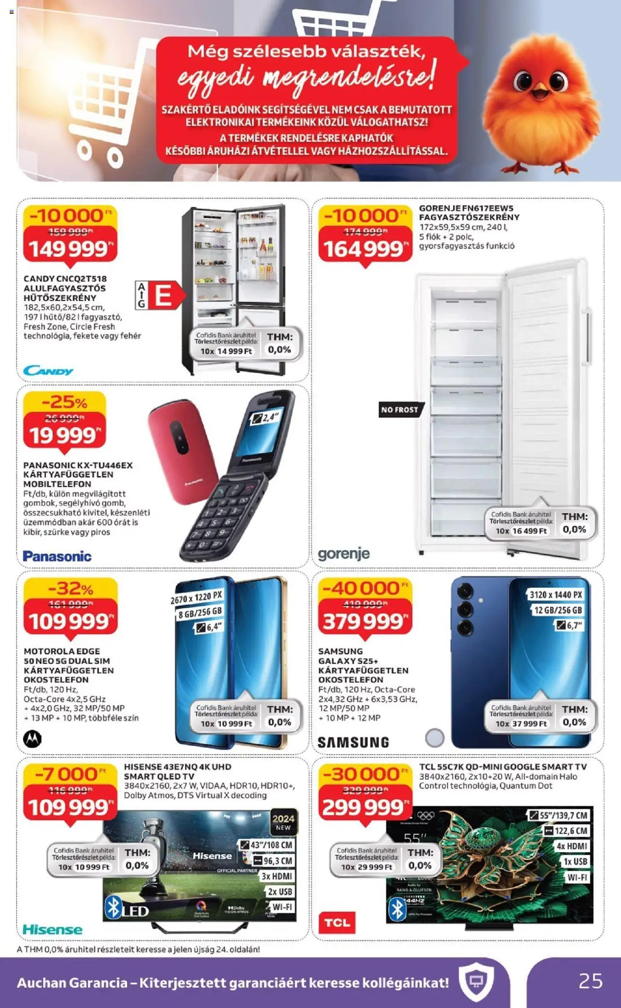 Auchan akciós ujság - amely érvényes a következő dátumtól: 18.09.2025 | Oldal: 25 | Termékek: USB, Alulfagyasztós hűtőszekrény, Smart tv, Samsung