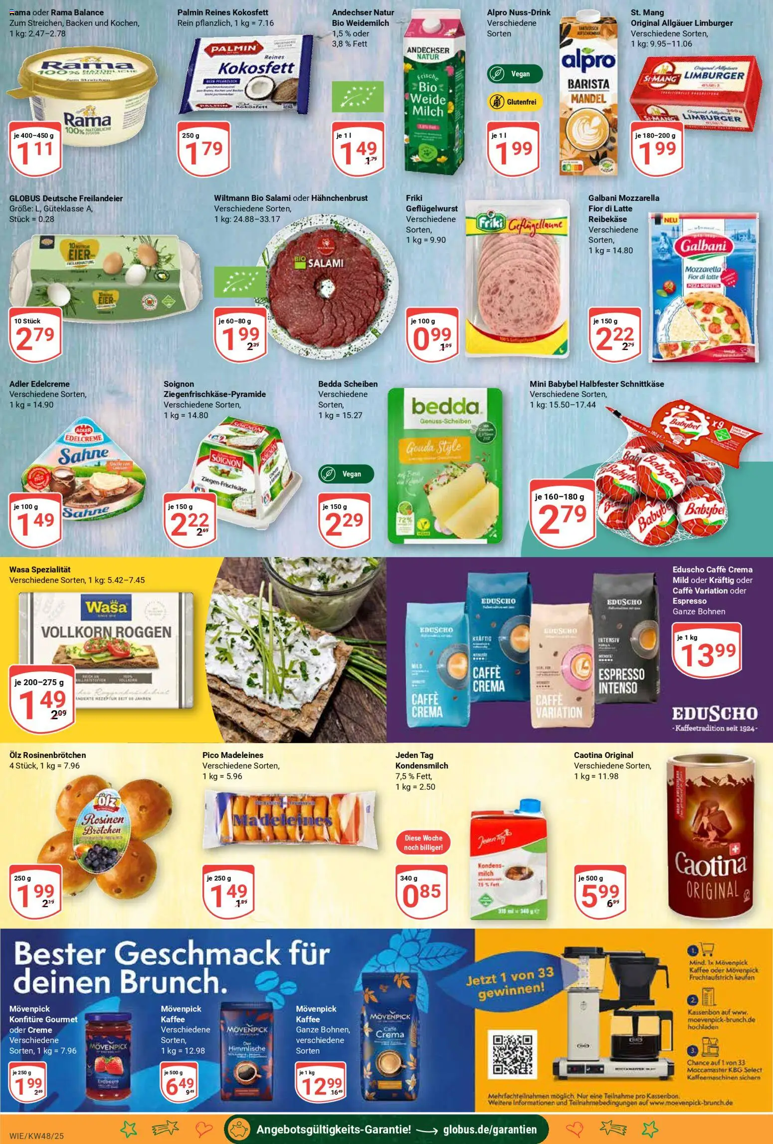 Globus prospekt Waghäusel-Wiesental	 – gültig ab 24.11.2025 | Seite: 13 | Produkte: Kaffee, Rosinen, Sahne, Eduscho