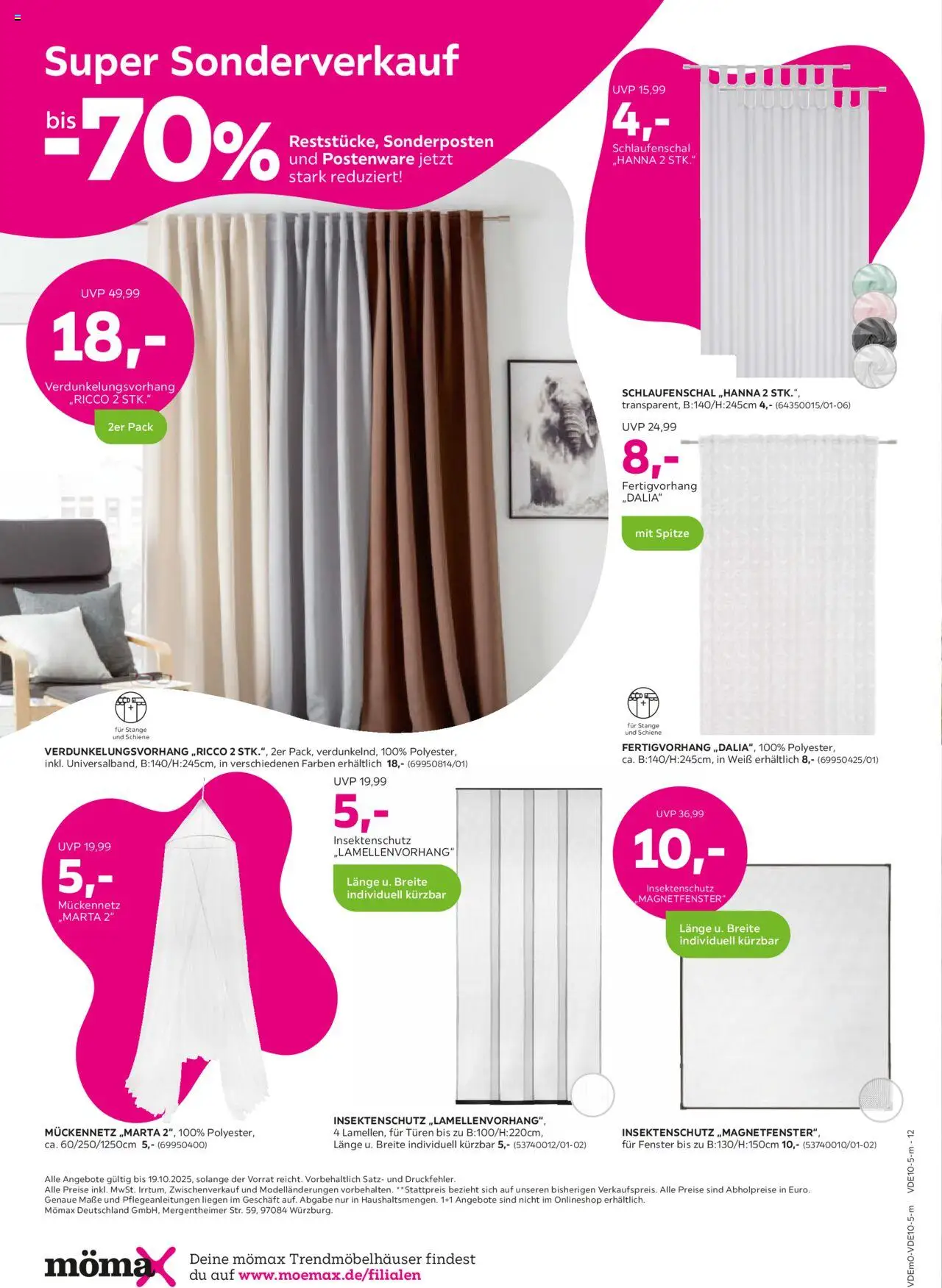 Mömax Super Sonderverkauf bis -70% – gültig ab 06.10.2025 | Seite: 12