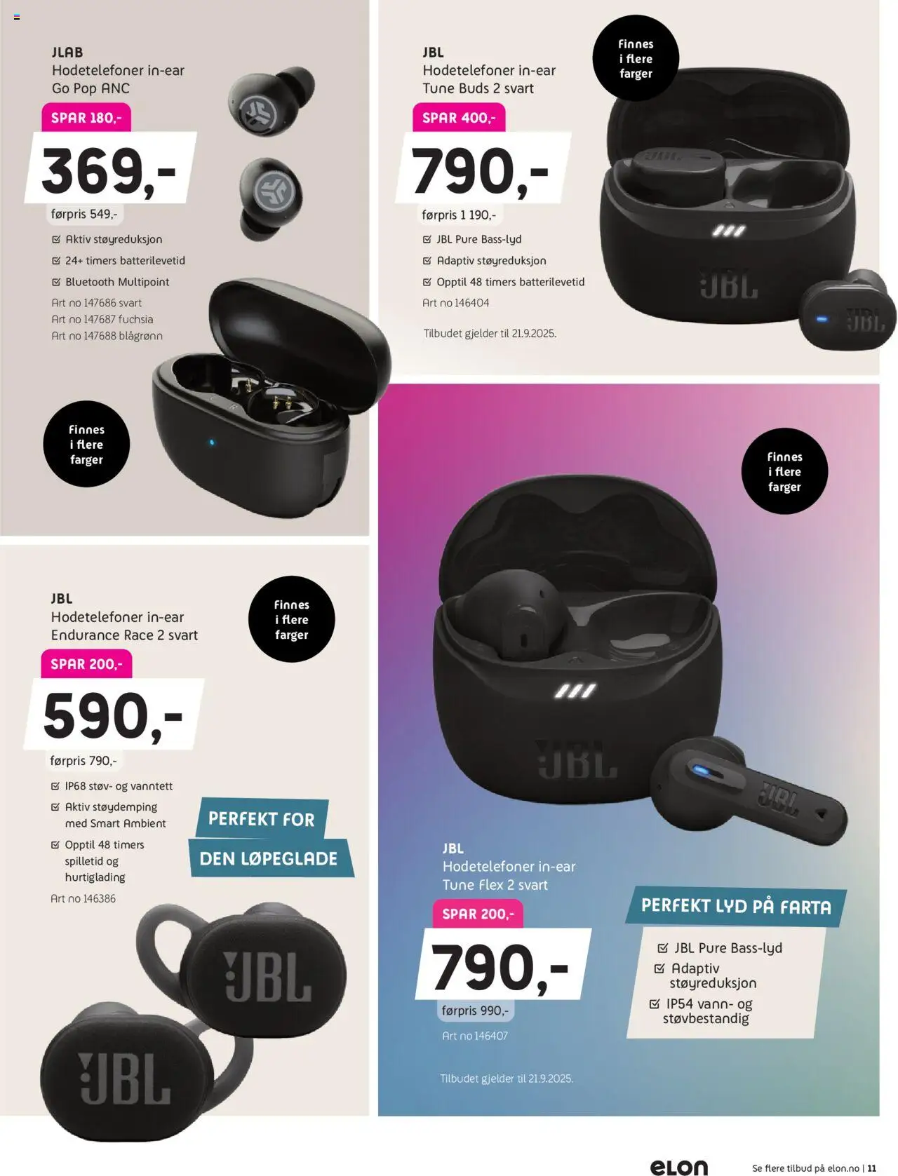  | Side: 11 | Produkter: Lyd, Hodetelefoner, Суміш дитяча, Вермішель