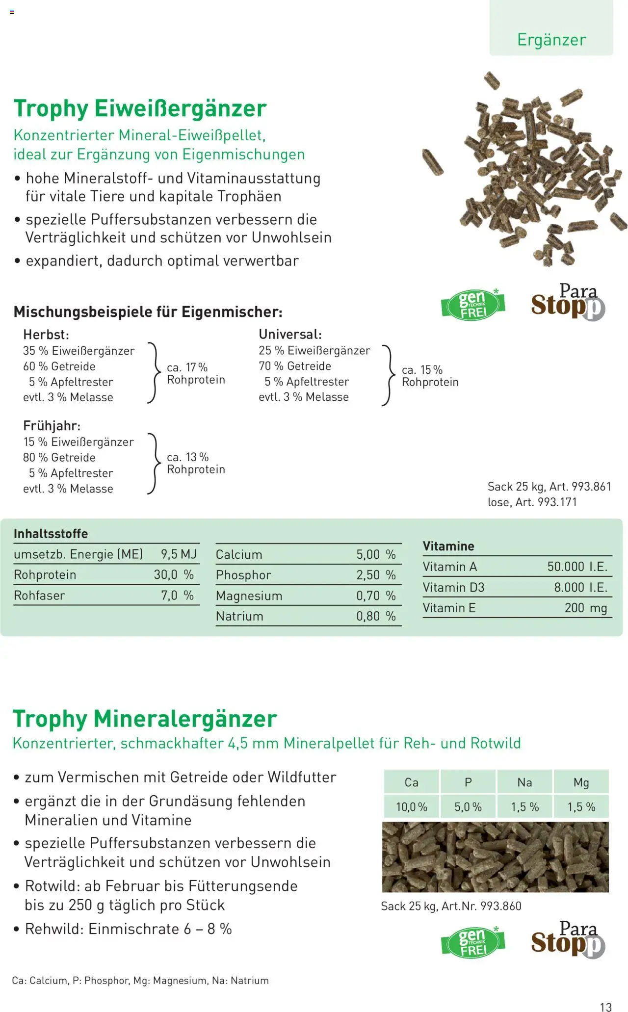 Lagerhaus TROPHY  WILDFUTTER gültig ab 25.07.2025 | Seite: 13 | Produkte: Getreide