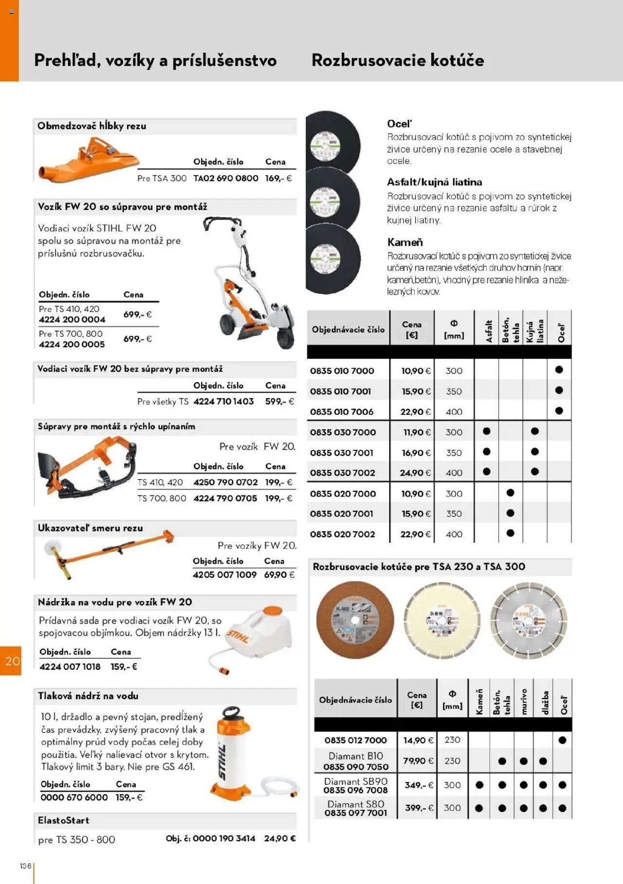 Nové STIHL akcie – leták je platný od 01.04.2025 | Strana: 136 | Produkty: Dlažba