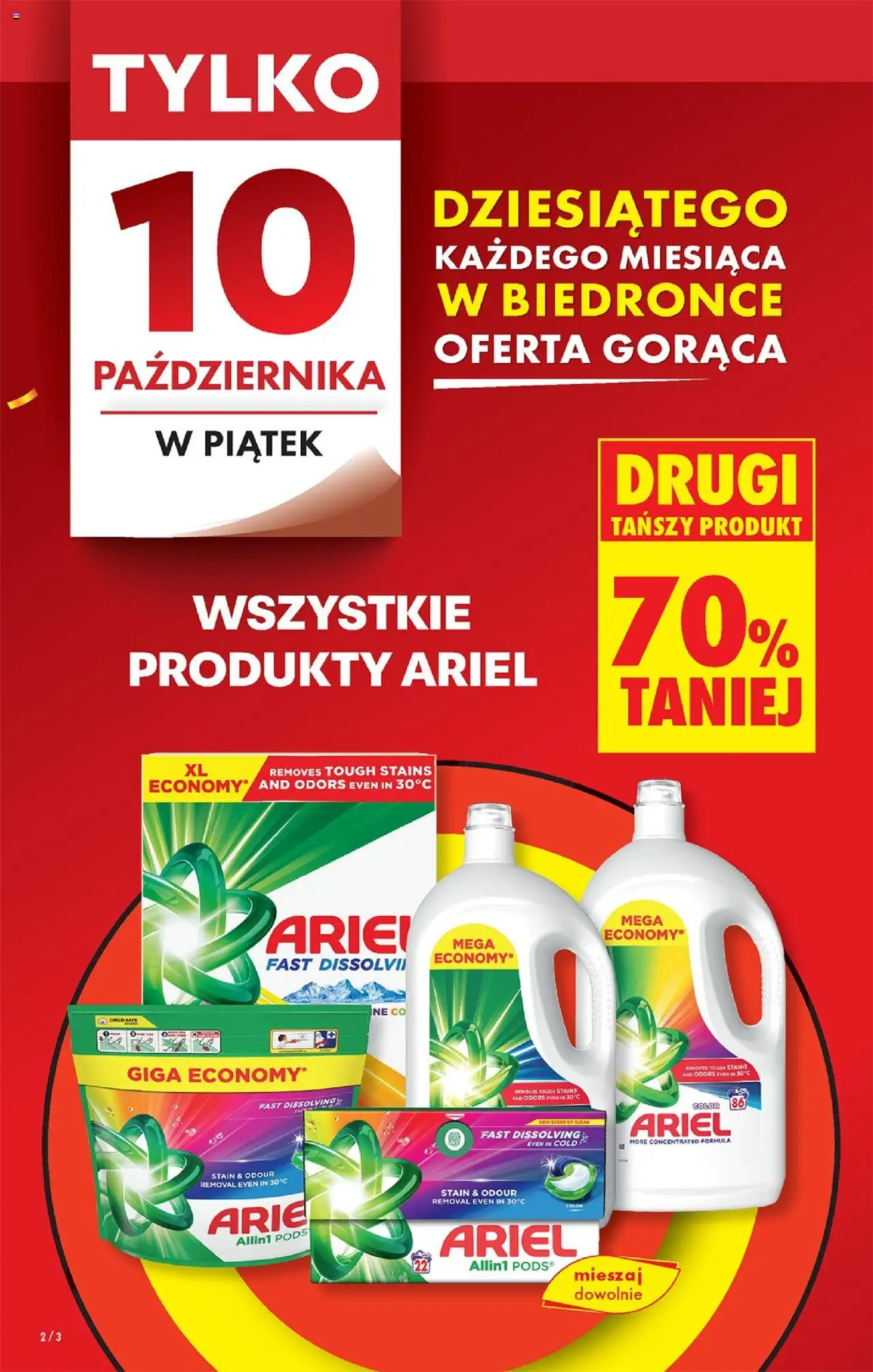 Biedronka gazetka - Oferta w tym tygodniu od 09.10.2025 | Strona: 6 | Produkty: Ariel, Detergent