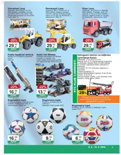 KTC - Katalog igračke i tekstil - Pregled kataloga iz trgovine KTC, vrijedi od 08.04.2026 | Stranica: 6 | Proizvodi: Baterija, Lopta, Baterije