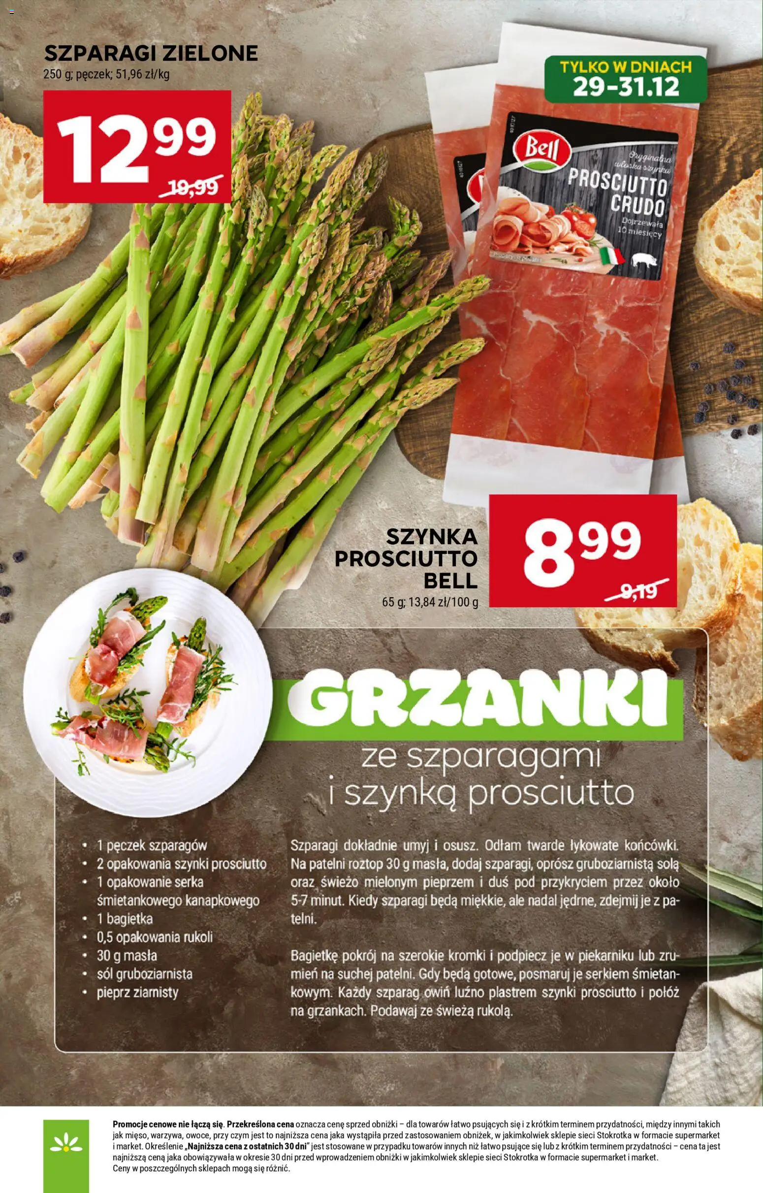 Stokrotka Gazetka od 29.12.2025 | Strona: 11 | Produkty: Stokrotka, Bell, Szynka, Sól gruboziarnista
