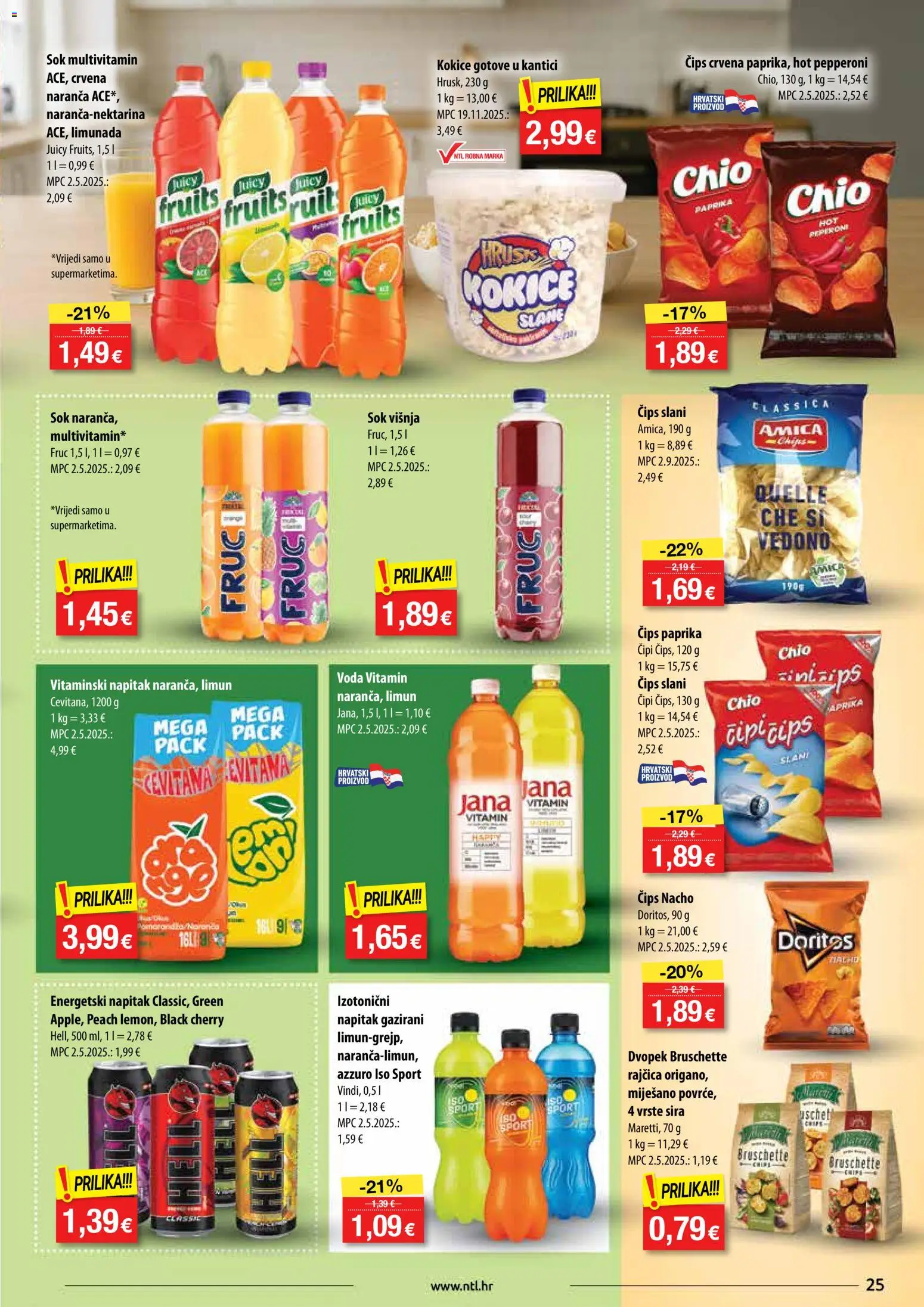 NTL katalog | vrijedi od 17.12.2025 | Stranica: 25 | Proizvodi: Sok, Kokice, Limun, Rajčica
