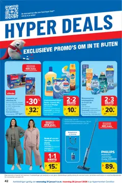 Carrefour folder week 4 - Voorbeeld van een folder van Carrefour, geldig van 21.01.2026 | Pagina: 43 | Producten: Wc, Sweater, Wasverzachter, Broek