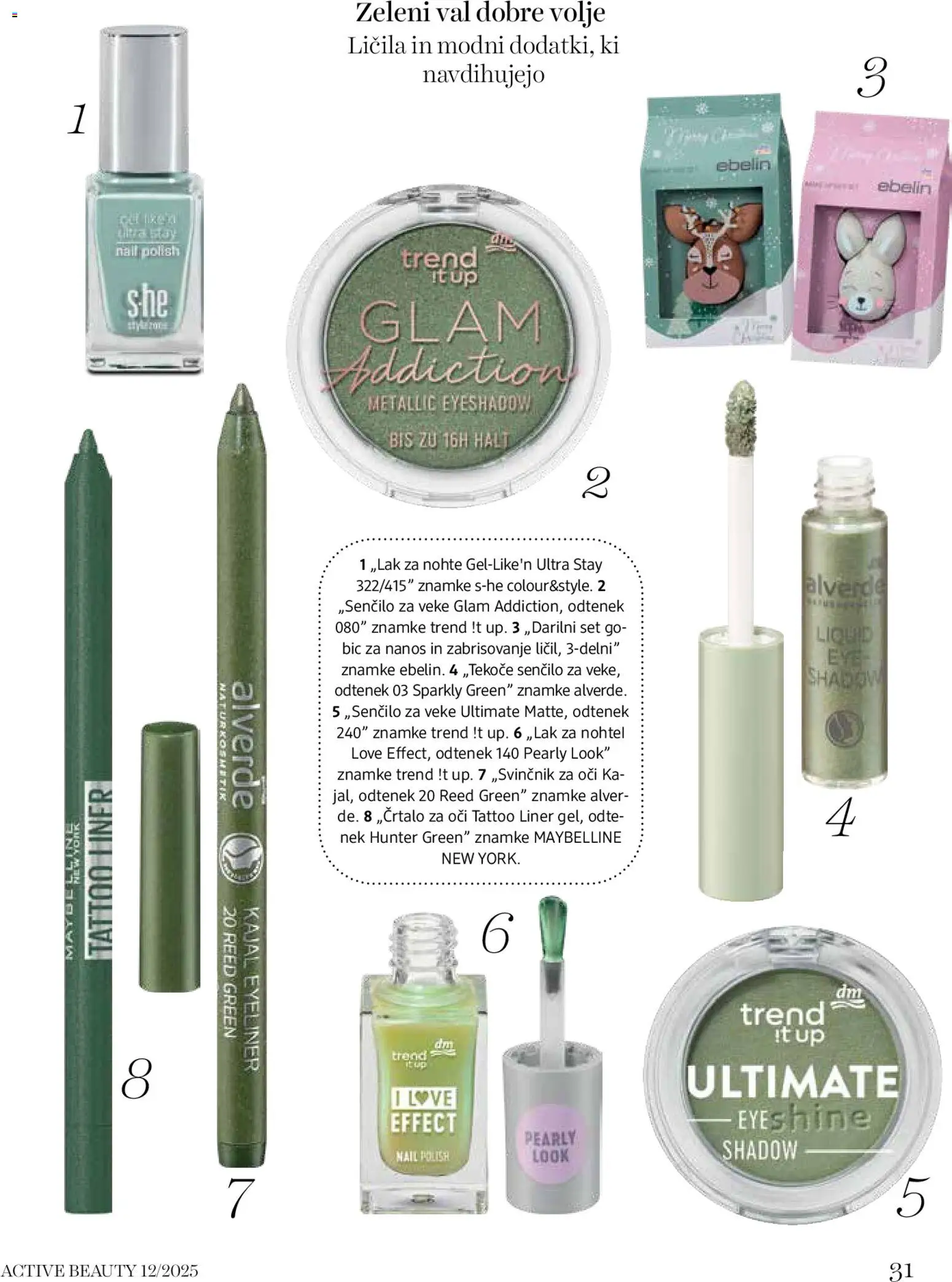 Novi DM Drogerie Markt katalog ponudbe – veljaven od 01.12.2025 | Stran: 31 | Izdelki: Licila, Senčilo