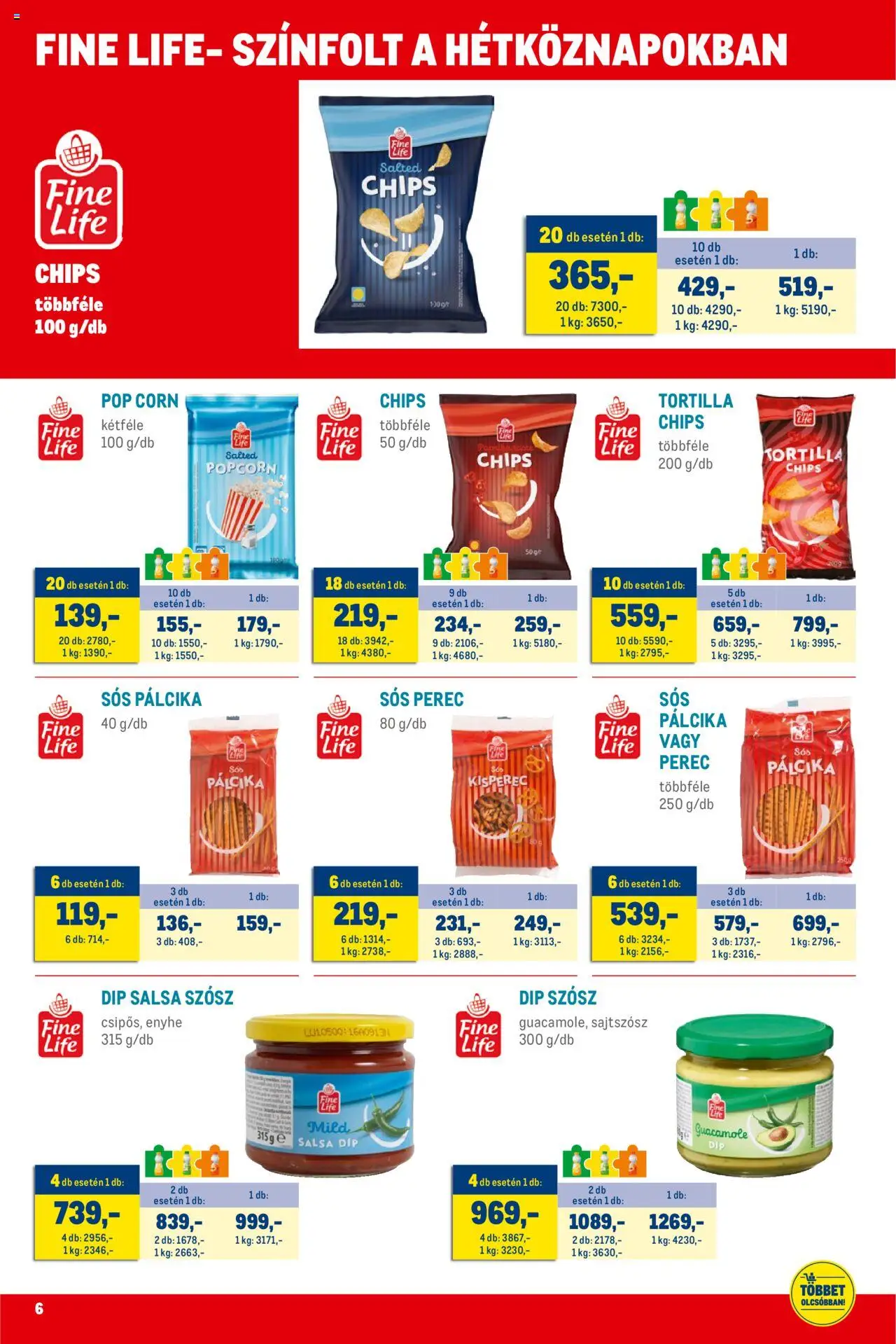 Metro akciós ujság - amely érvényes a következő dátumtól: 01.07.2025 | Oldal: 6 | Termékek: Kisperec, Guacamole, Popcorn, Szósz