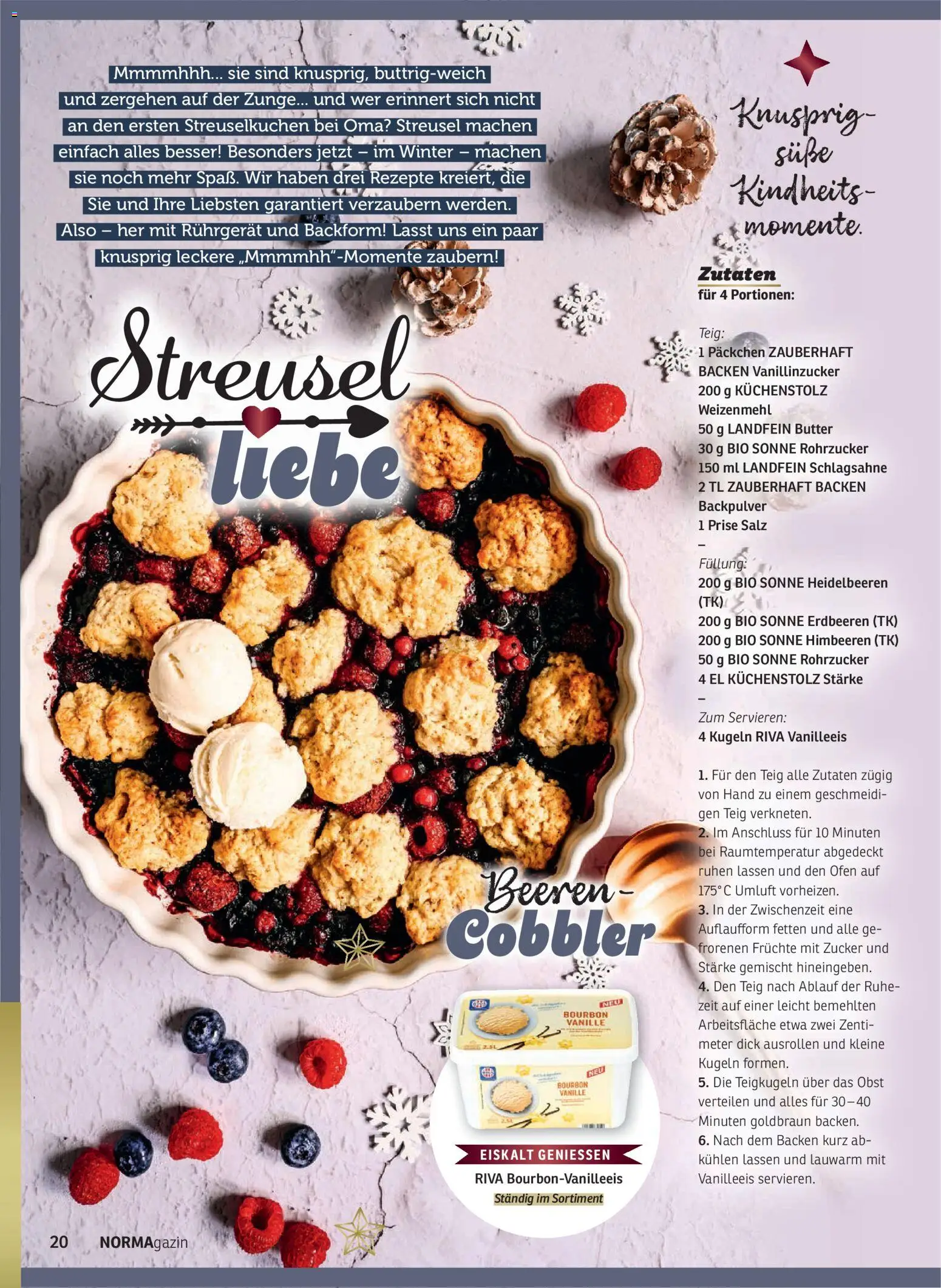 Norma NORMAgazin November/Dezember 2025 – gültig ab 01.11.2025 | Seite: 20 | Produkte: Butter, Obst, Salz, Bourbon