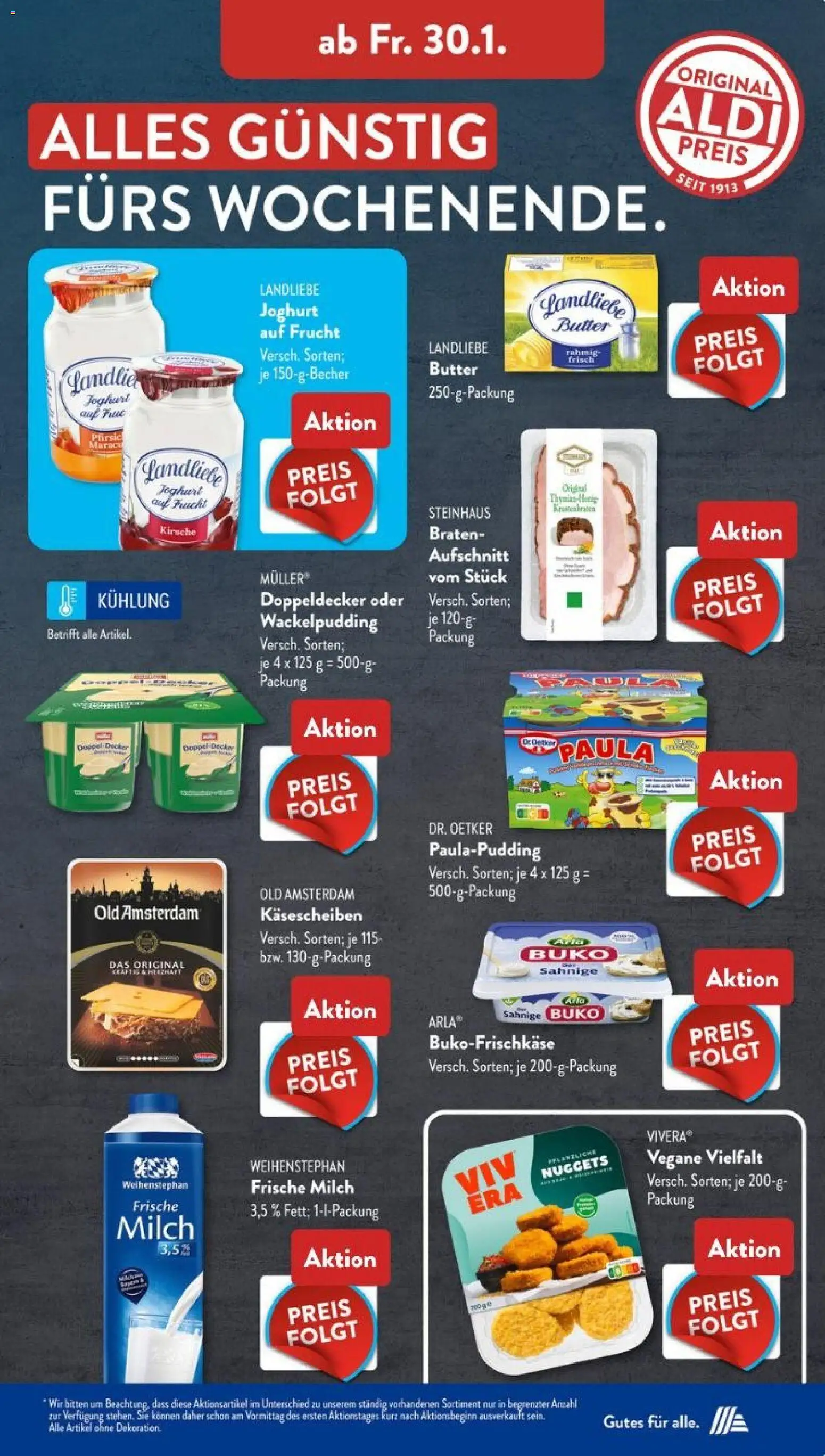 Aldi Süd Prospekt 	 – gültig ab 26.01.2026 | Seite: 15 | Produkte: Milch, Butter, Joghurt, Krustenbraten