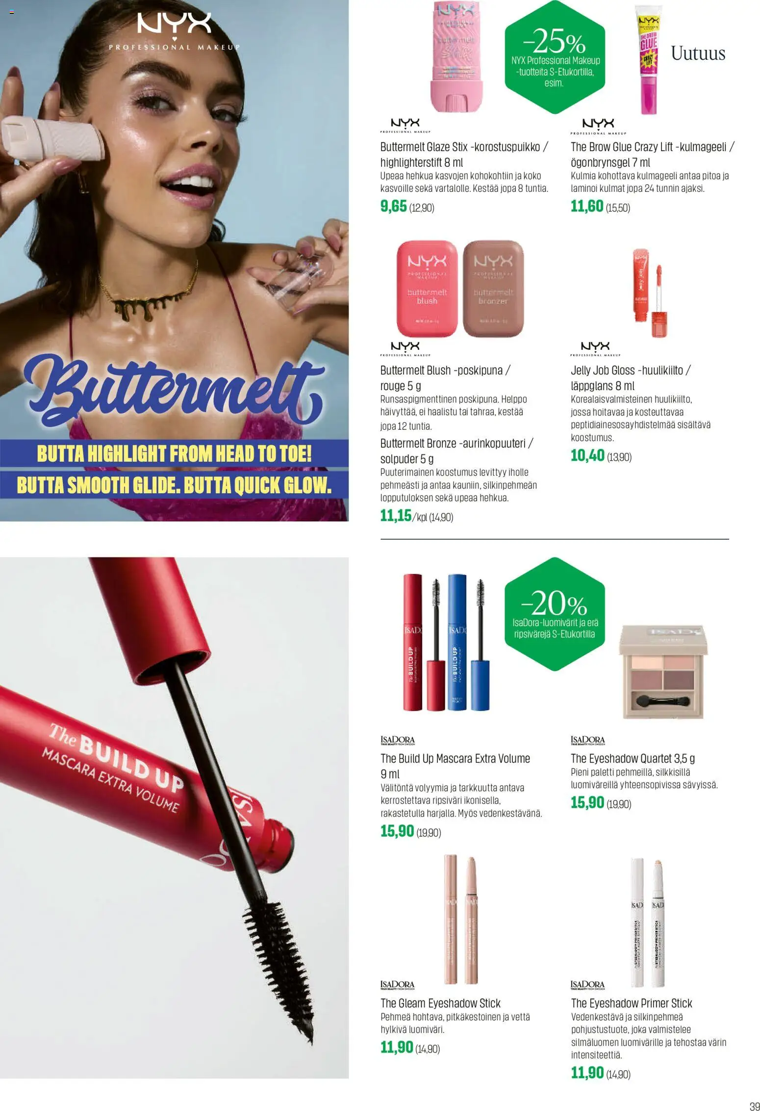 Sokos tarjoukset – voimassa 02.03.2026 alkaen | Sivu: 39 | Tuotteet: Aurinkopuuteri, Poskipuna, Huulikiilto, Bronzer