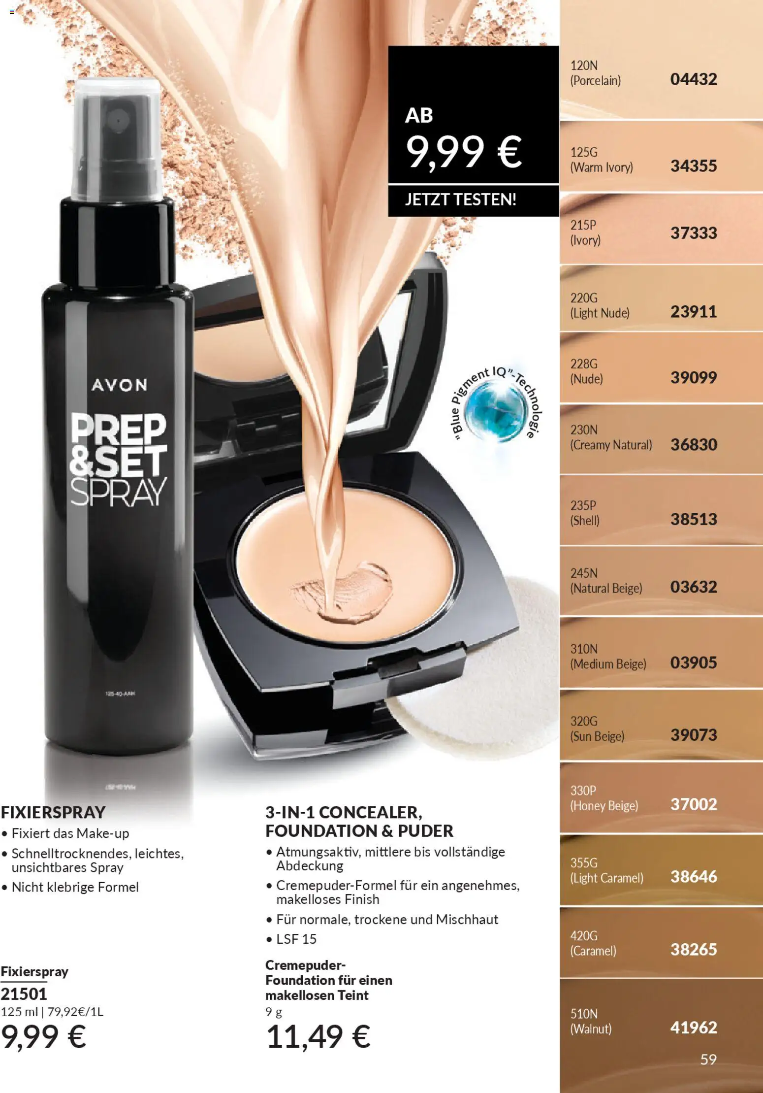 AVON Katalog März 2026 – gültig ab 01.03.2026 | Seite: 61 | Produkte: Puder, Finish, Foundation