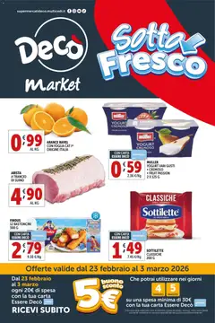 Anteprima del volantino Decò Market - Palese, Modugno catalogo valido a partire dal 23.02.2026