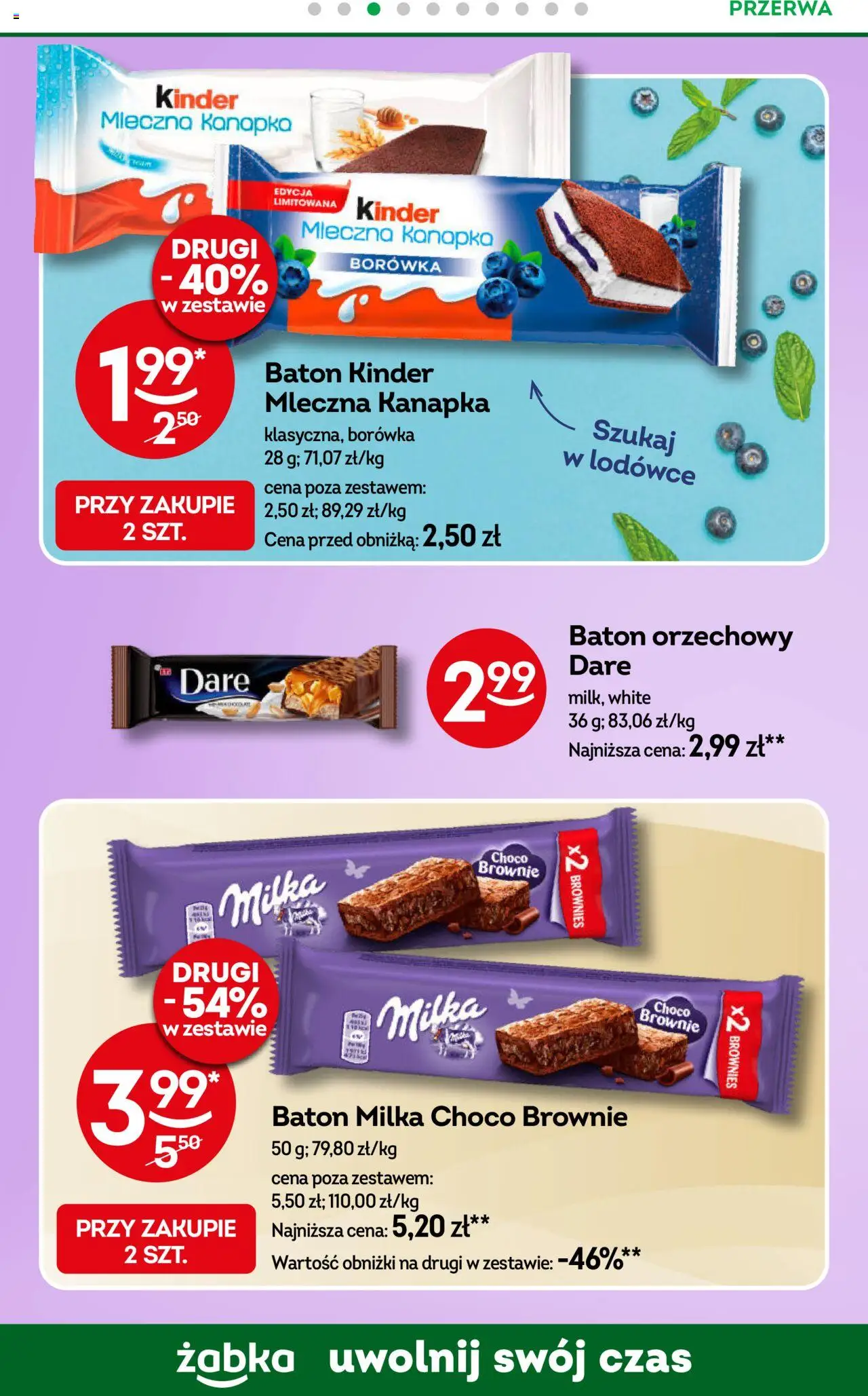 Żabka Gazetka od 04.06.2025 | Strona: 78 | Produkty: Milka, Baton, Brownie