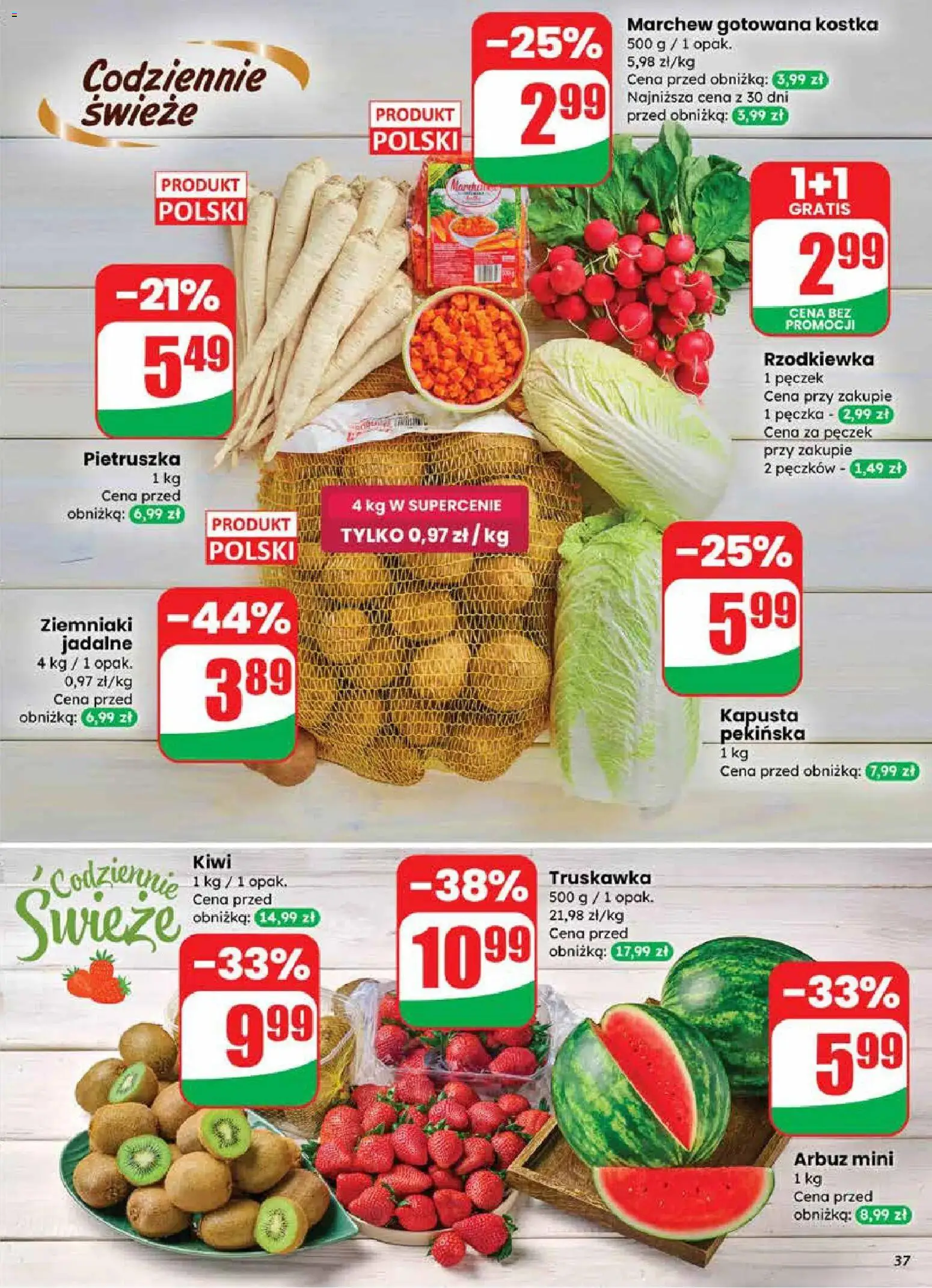 Dino gazetka od 18.03.2026 | Strona: 37 | Produkty: Kapusta, Kapusta pekińska, Pietruszka, Kiwi