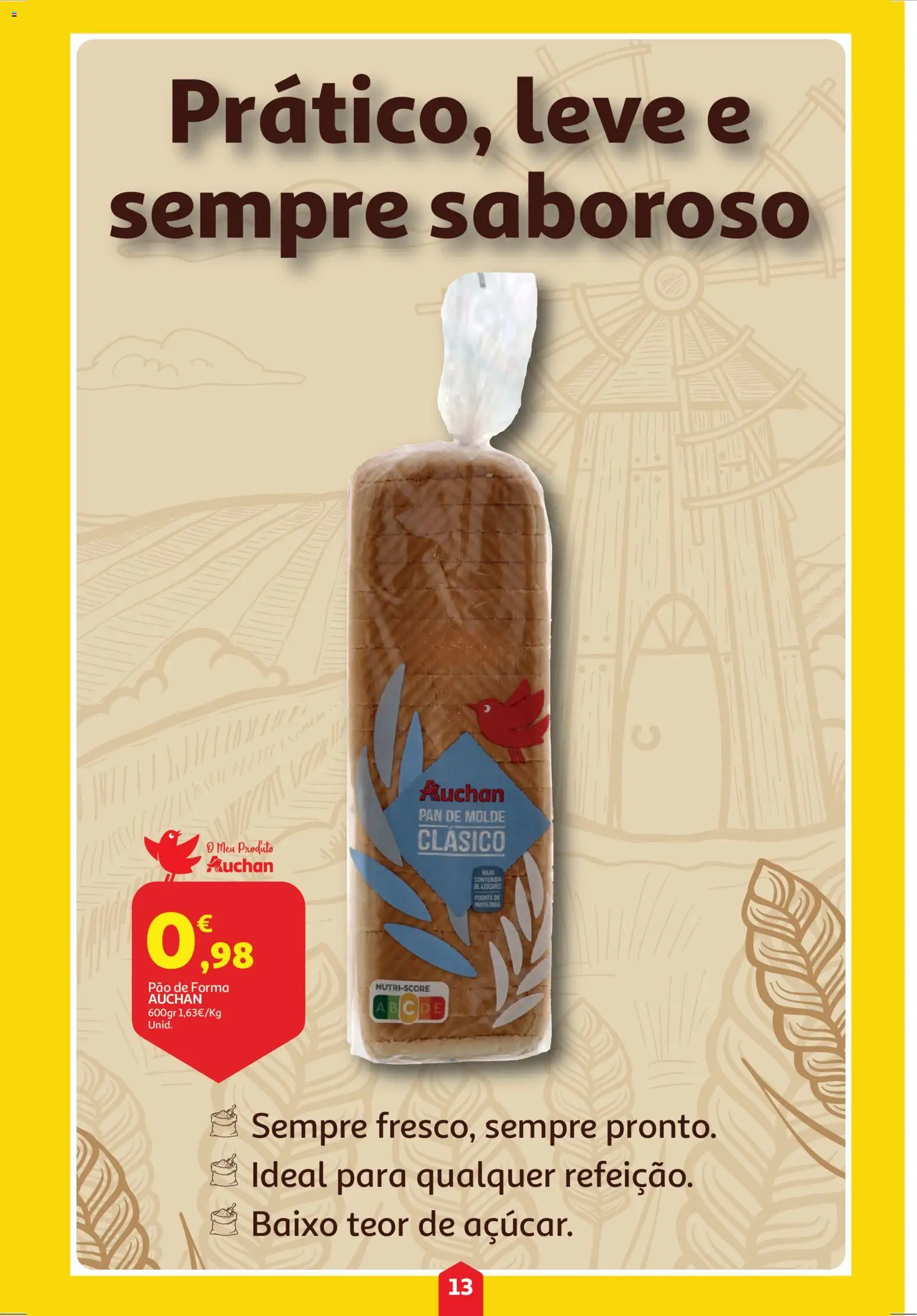 Auchan folheto │ válido de 06.11.2025 | Página: 13 | Produtos: Pão de forma, Pão