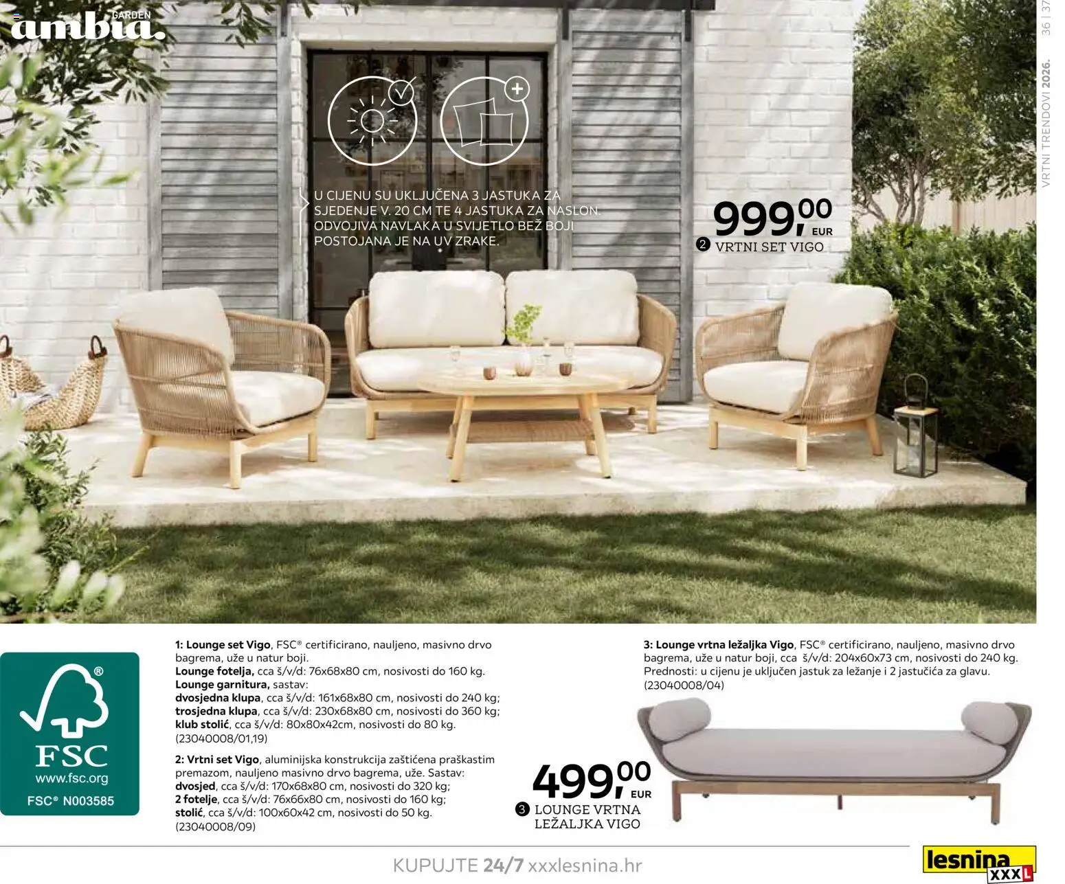 Lesnina katalog | vrijedi od 06.02.2026 | Stranica: 37 | Proizvodi: Jastuk, Ležaljka