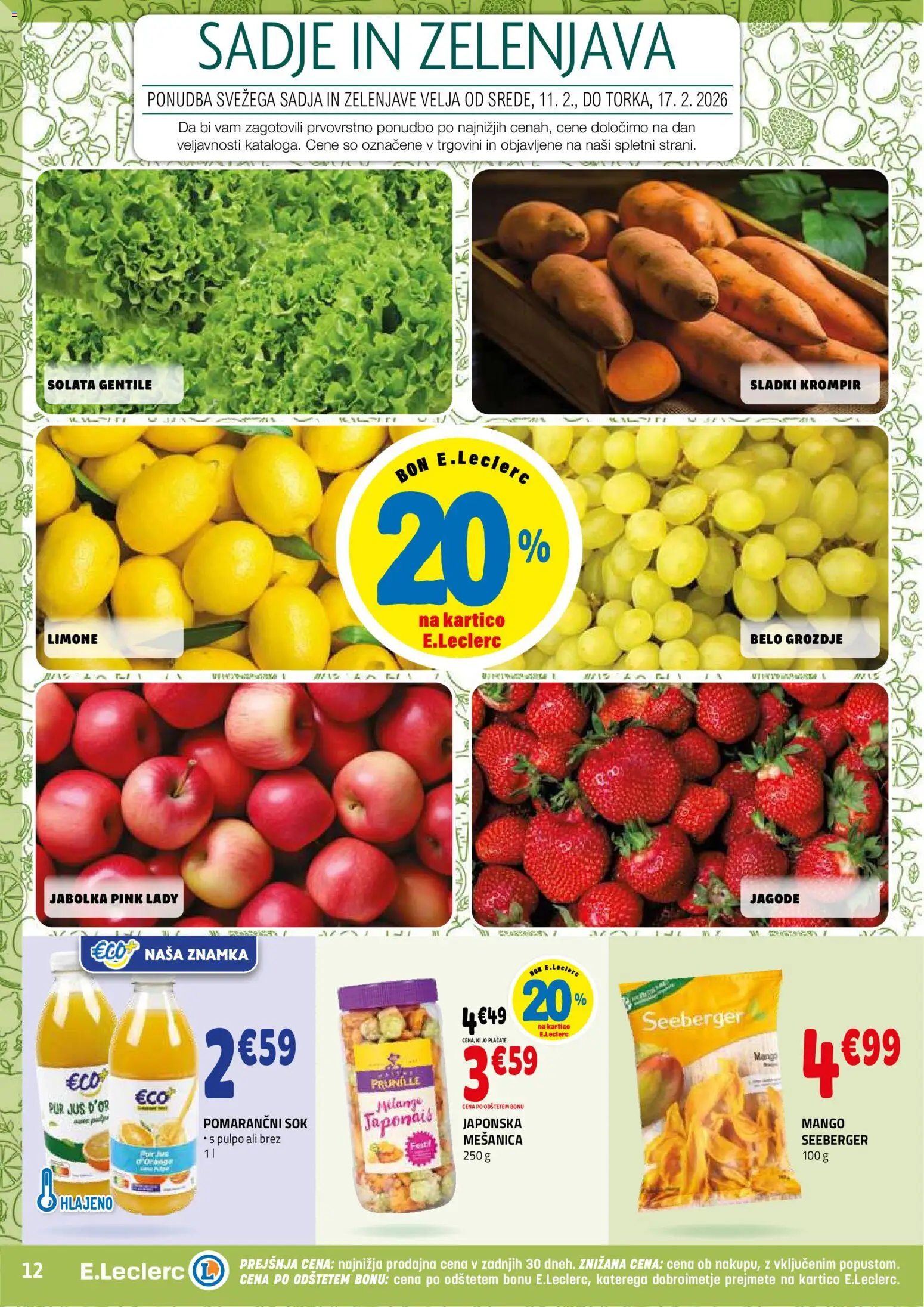 Novi E.leclerc katalog ponudbe – veljaven od 11.02.2026 | Stran: 12