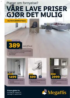 Forhåndsvisning av Megaflis kundeavis gyldig fra 28.08.2025
