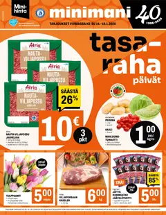 Minimani-mainoslehti voimassa 14.01.2026 alkaen