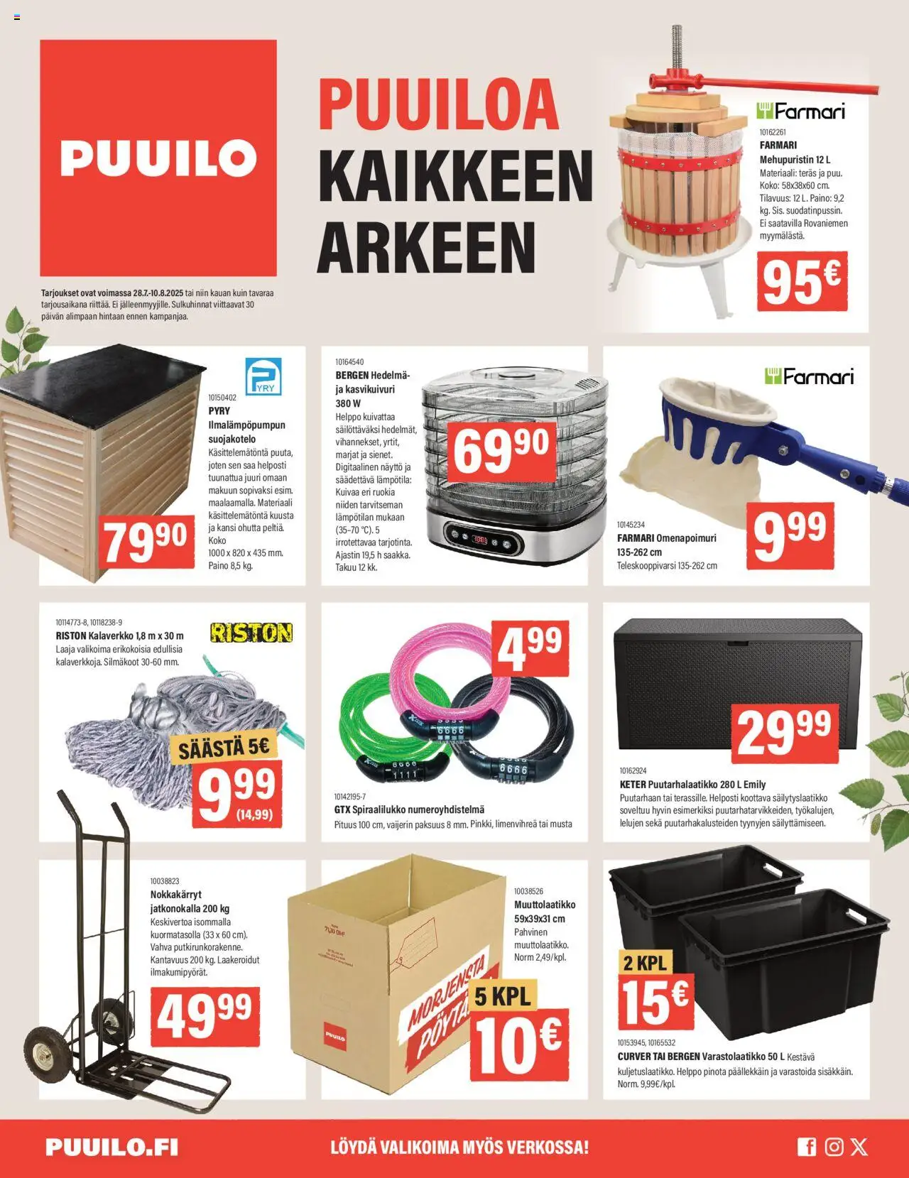  | Sivu: 1 | Tuotteet: Mehupuristin, Kansi, Näyttö