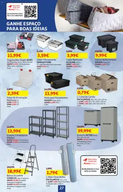Auchan - Regresso às Aulas a preços baixos │ válido de 04.09.2025 | Página: 27 | Produtos: Armário, Banco, Ferramentas, Organizador