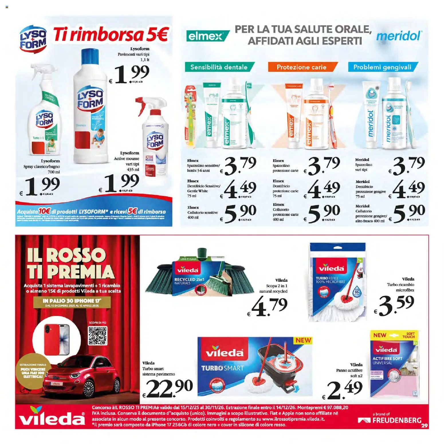 Volantino Decò del 13.01.2026 | Pagina: 29 | Prodotti: Dentifricio, Spazzolino, Collutorio, Scopa