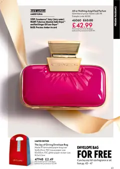 Preview of Oriflame - Offers valid from 03.12.2025 | Page: 43 | Products: Fragrance, Oil, Bag, Keksajt
