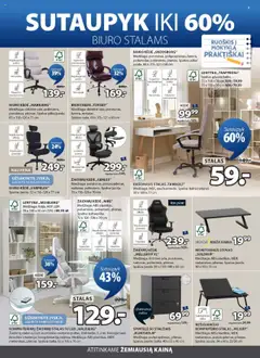 JYSK akcijos nuo 09.09.2025 | Puslapis: 3 | Prekių: Kėdė, Spintelė, USB, Stovas