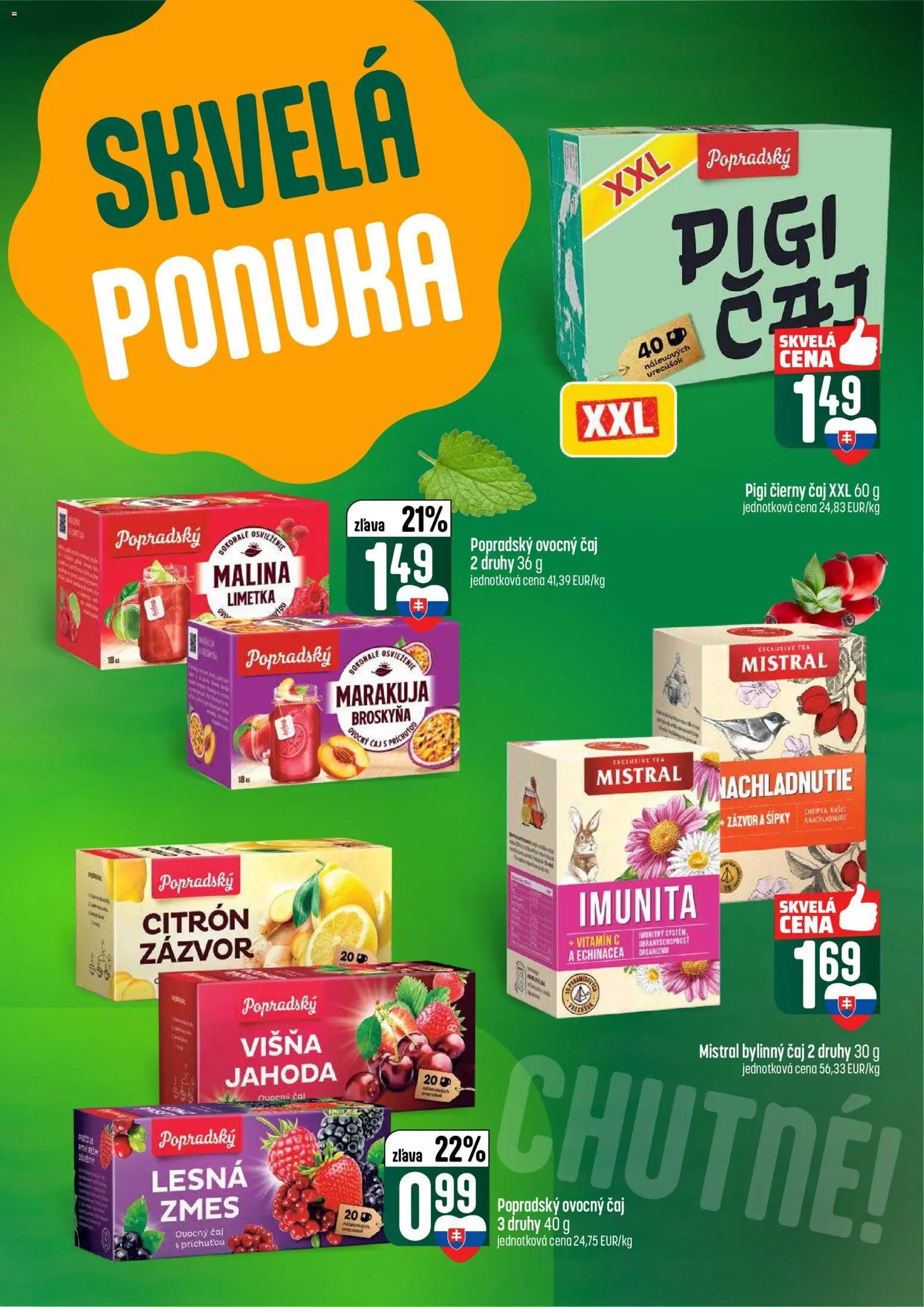 Nové COOP Jednota akcie – leták je platný od 22.01.2026 | Strana: 45 | Produkty: Limetka, Zázvor, Čaj