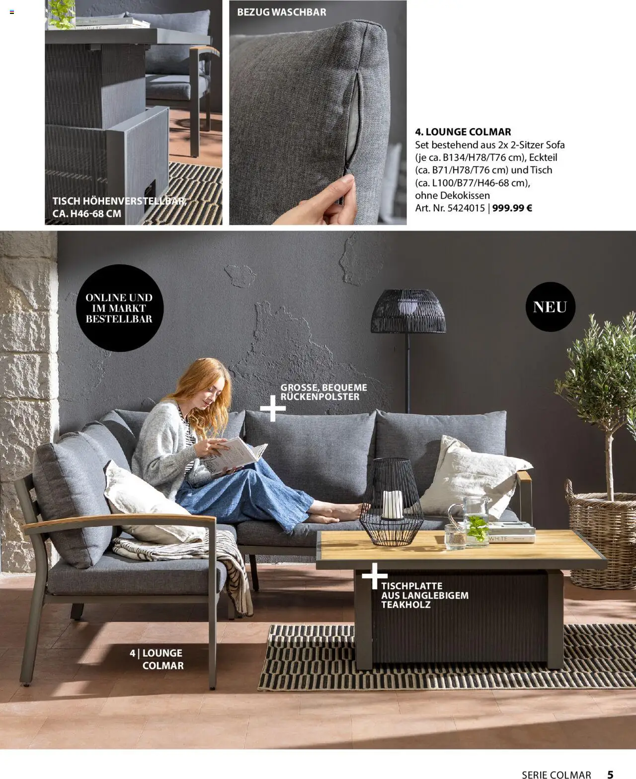 Dehner Gartenmöbel Trends 2025 gültig ab 20.01.2025 | Seite: 5 | Produkte: Sofa, Tisch