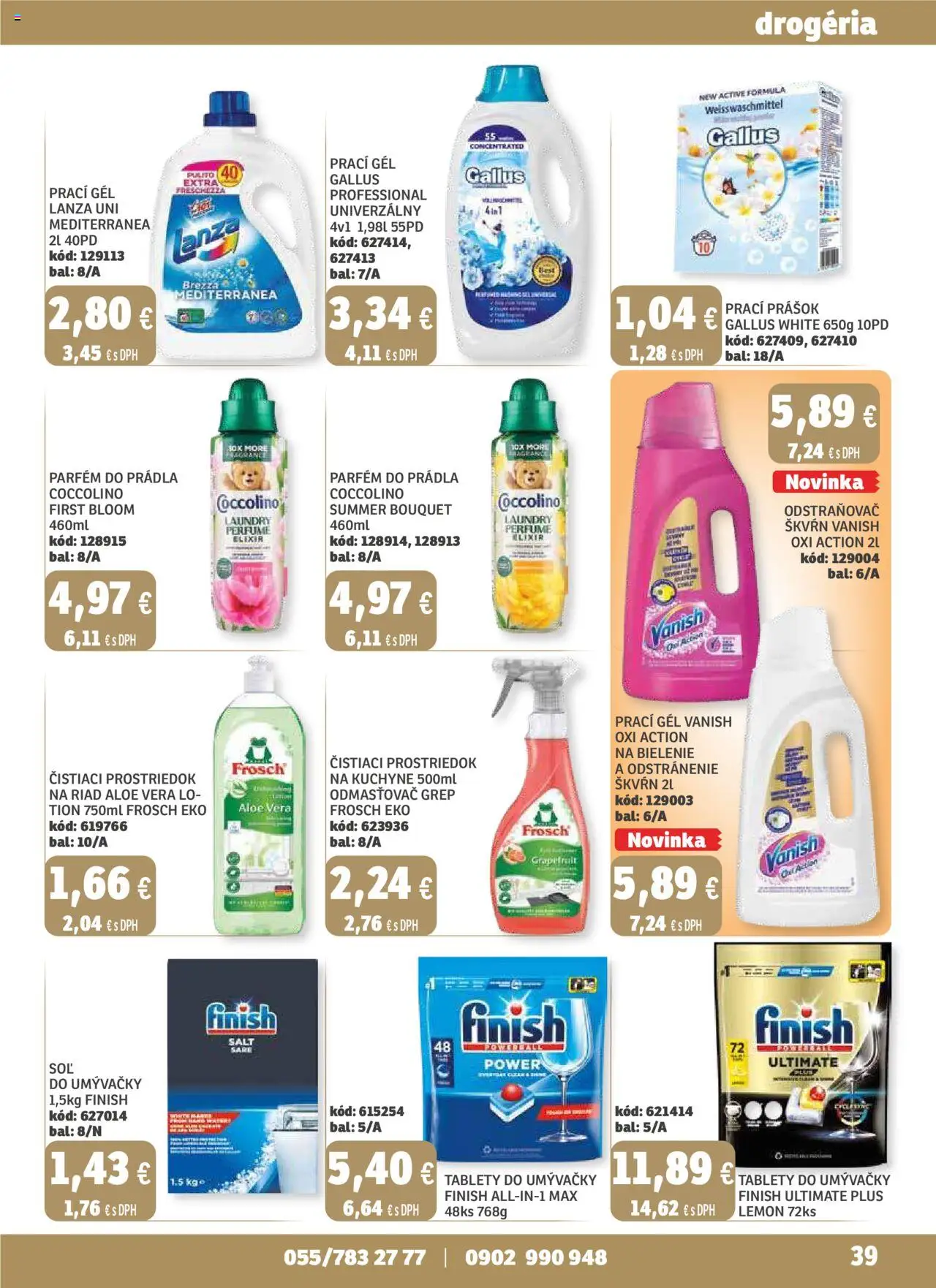 Labaš magazín │ platný od 22.08.2025 | Strana: 39 | Produkty: Parfém, Čistiaci prostriedok, Kuchyne, Coccolino