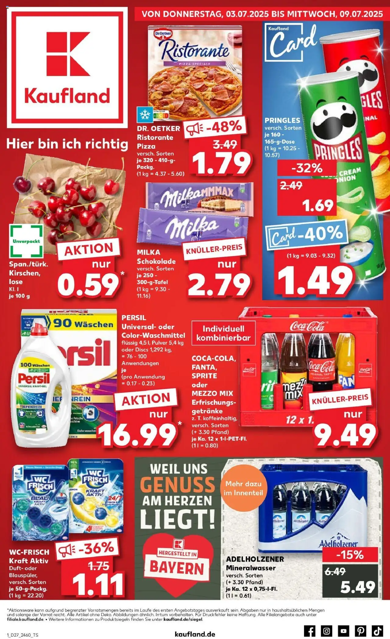 Kaufland prospekt Nördlingen	 - gültig ab dem 06.07.2025 | Seite: 16 | Produkte: Coca cola, Schokolade, Pringles, Persil