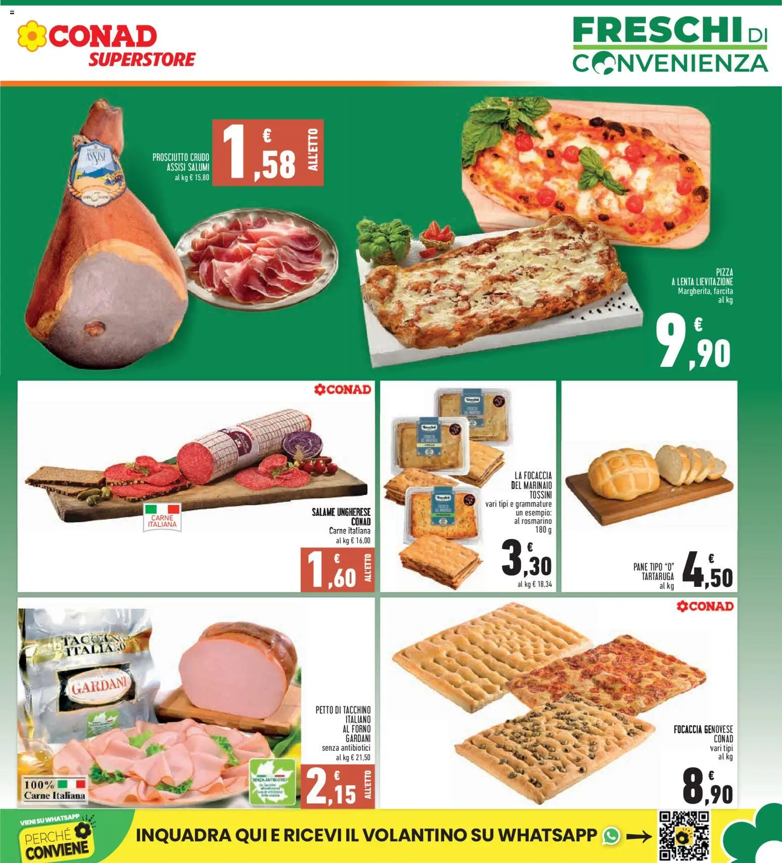 Volantino Conad del 20.11.2025 | Pagina: 7 | Prodotti: Prosciutto Crudo, Rosmarino, Pane, Salame