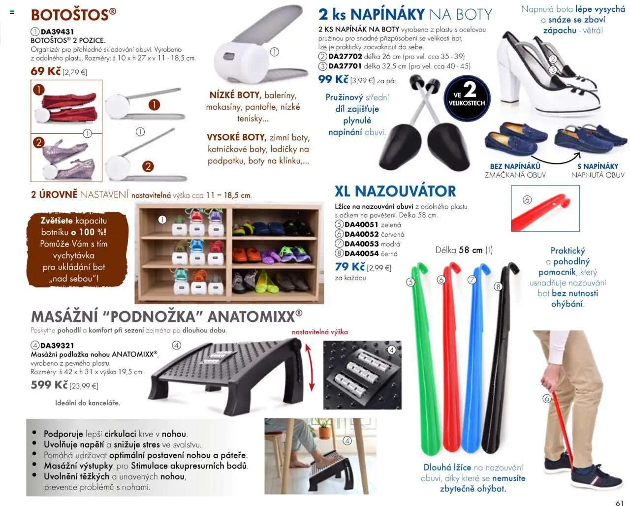 Dedra Katalog 7 2025 │ platný od 20.06.2025 | Strana: 61 | Produkty: Organizér, Tenisky, Lodičky