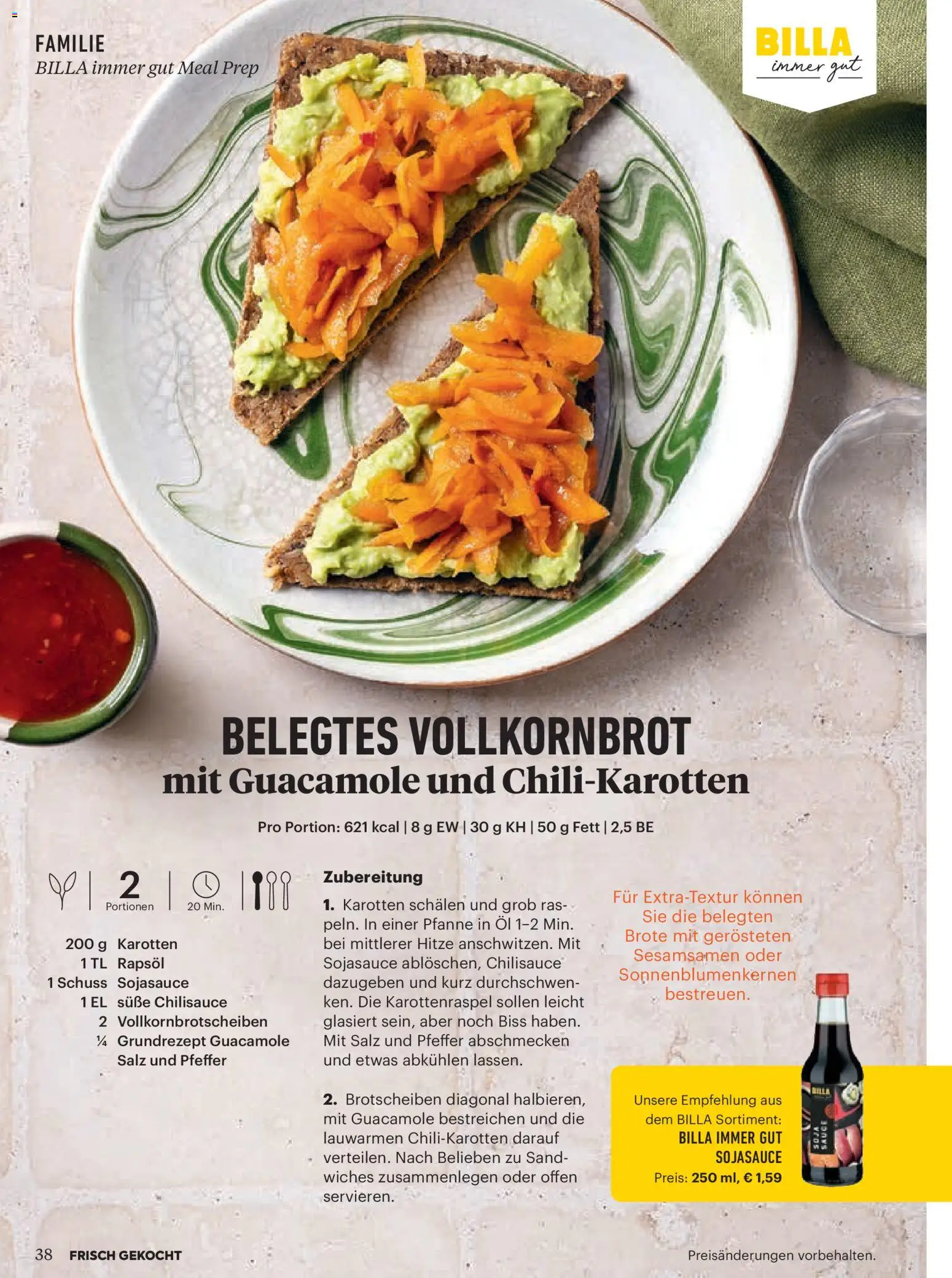 Billa  Frisch Gekocht gültig ab 01.01.2026 | Seite: 34 | Produkte: Salz, Pfeffer, Öl